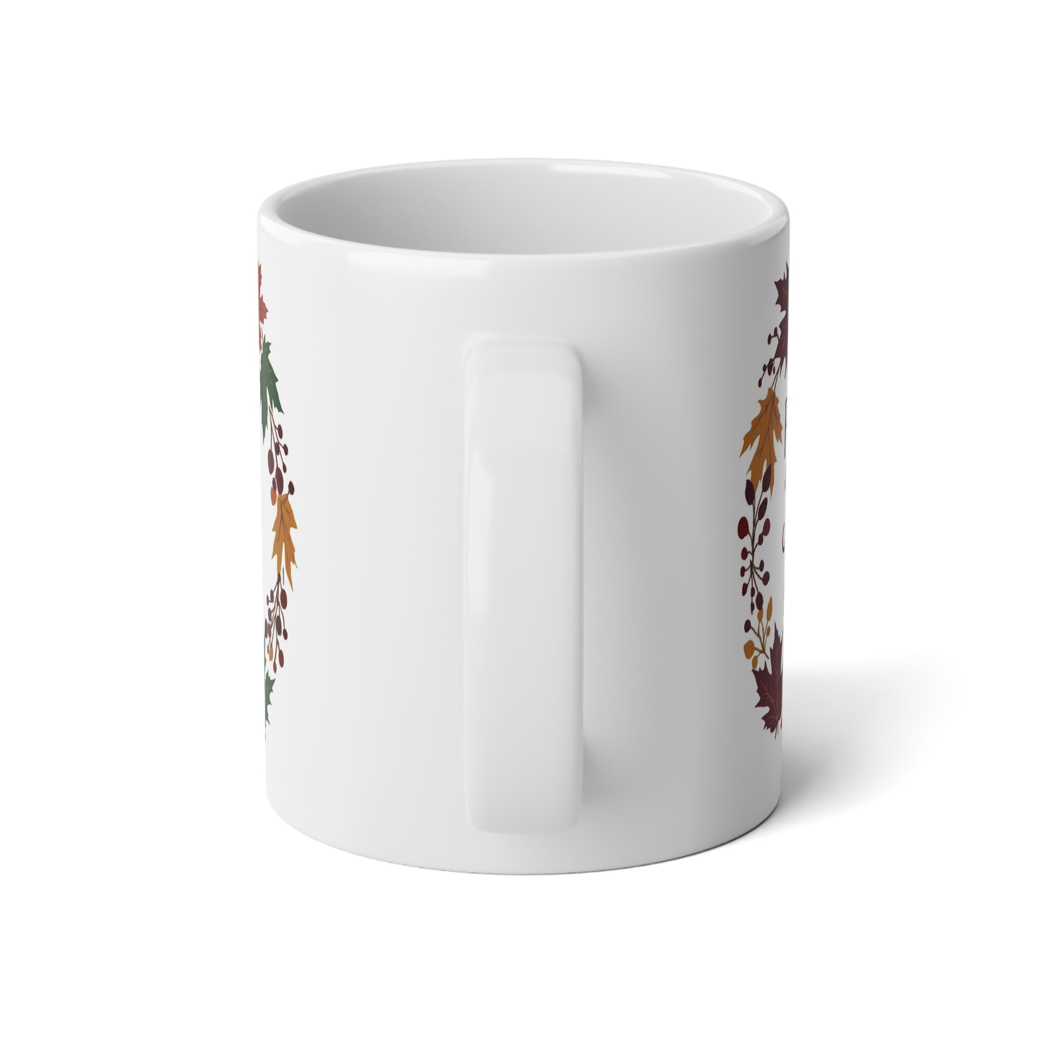 Fall-Inspired Jumbo Mug for Coffee Lovers, 20oz Seasonal Drinkware, Autumn Decor, Thanksgiving Gift, Cozy Vibes