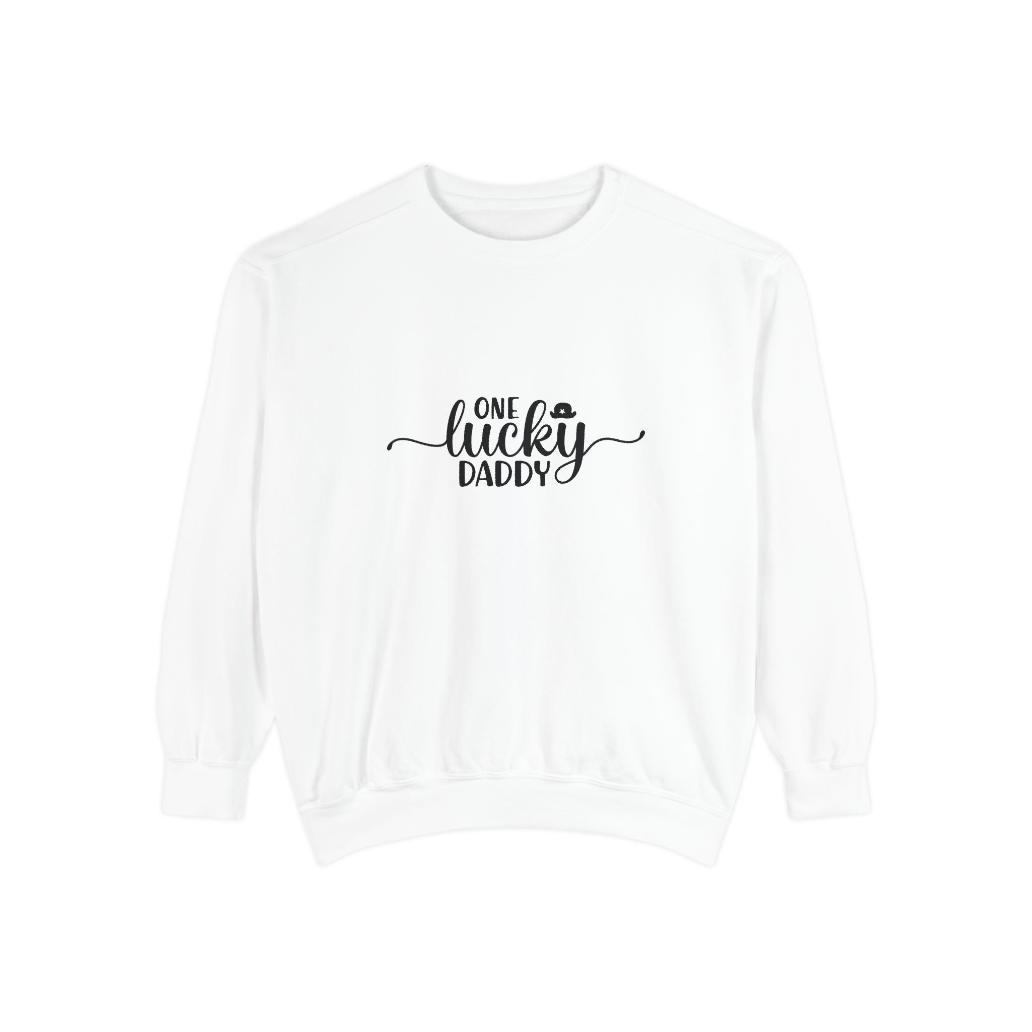 Lucky Daddy Sweatshirt - Unisex Garment-Dyed Crewneck