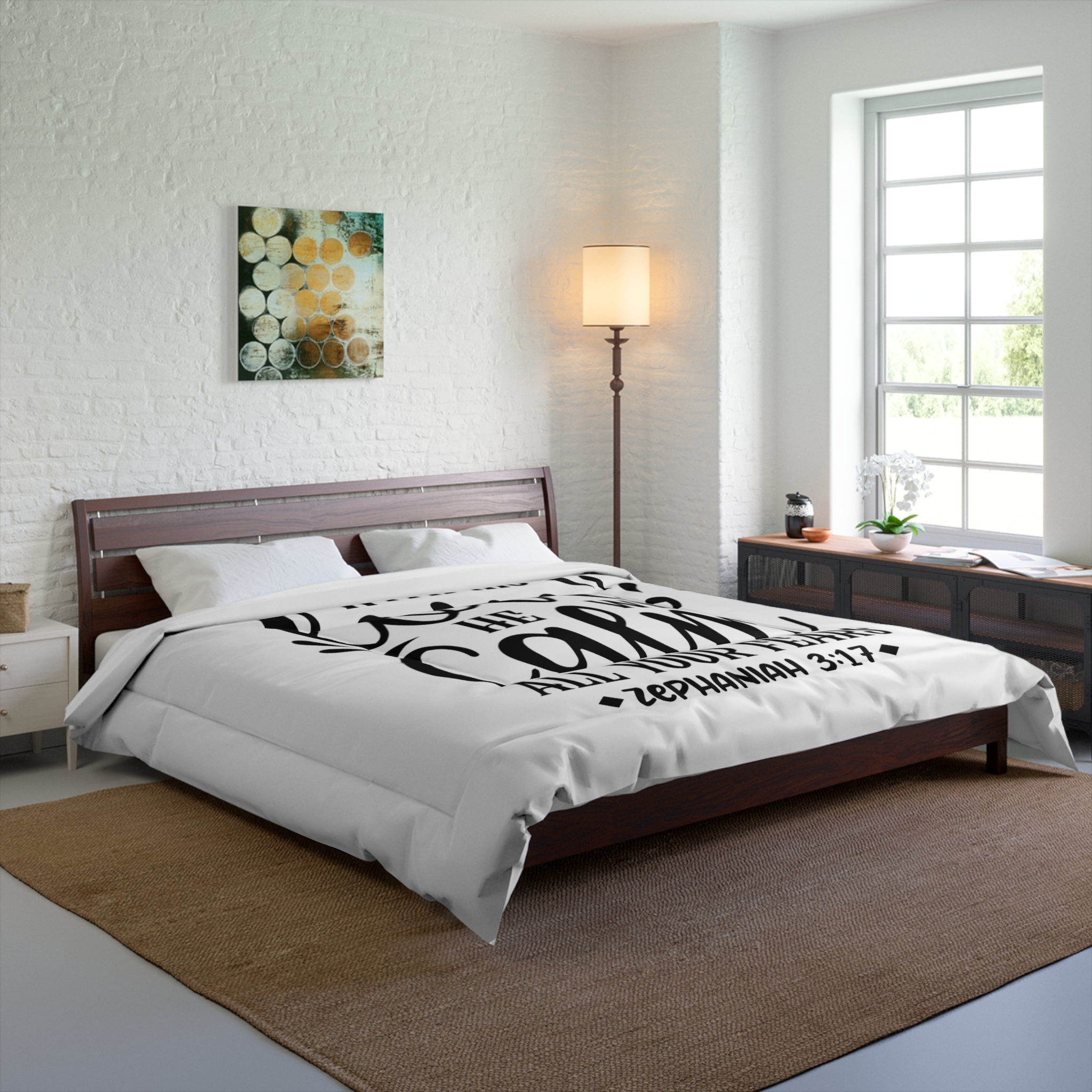 Calm Love Comforter | Inspirational Bedding with Scripture