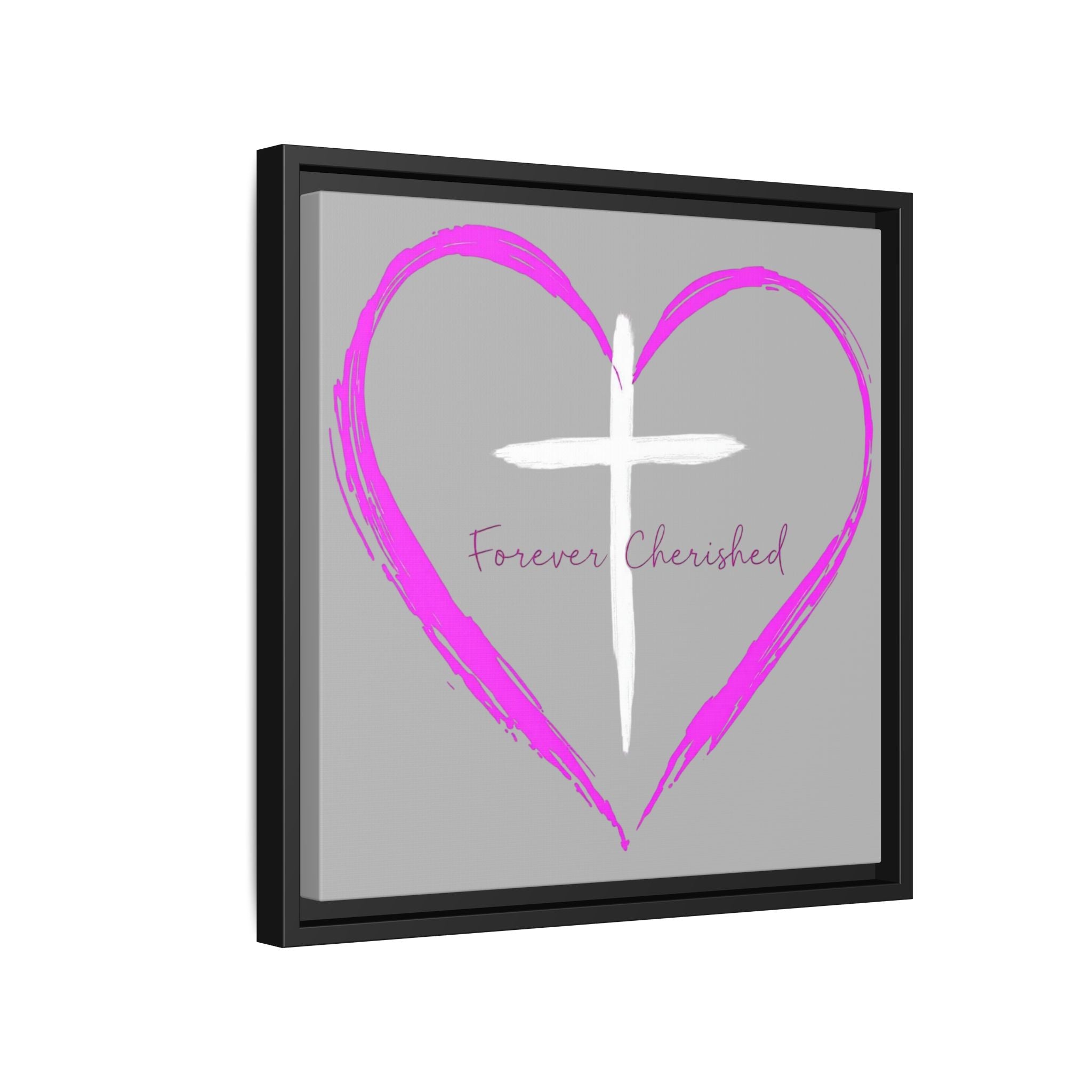 Framed Wall Art with Heart & Cross, Inspirational Home Decor, Gift for Loved Ones, Faith-Based Art, Perfect for Christenings, [...]