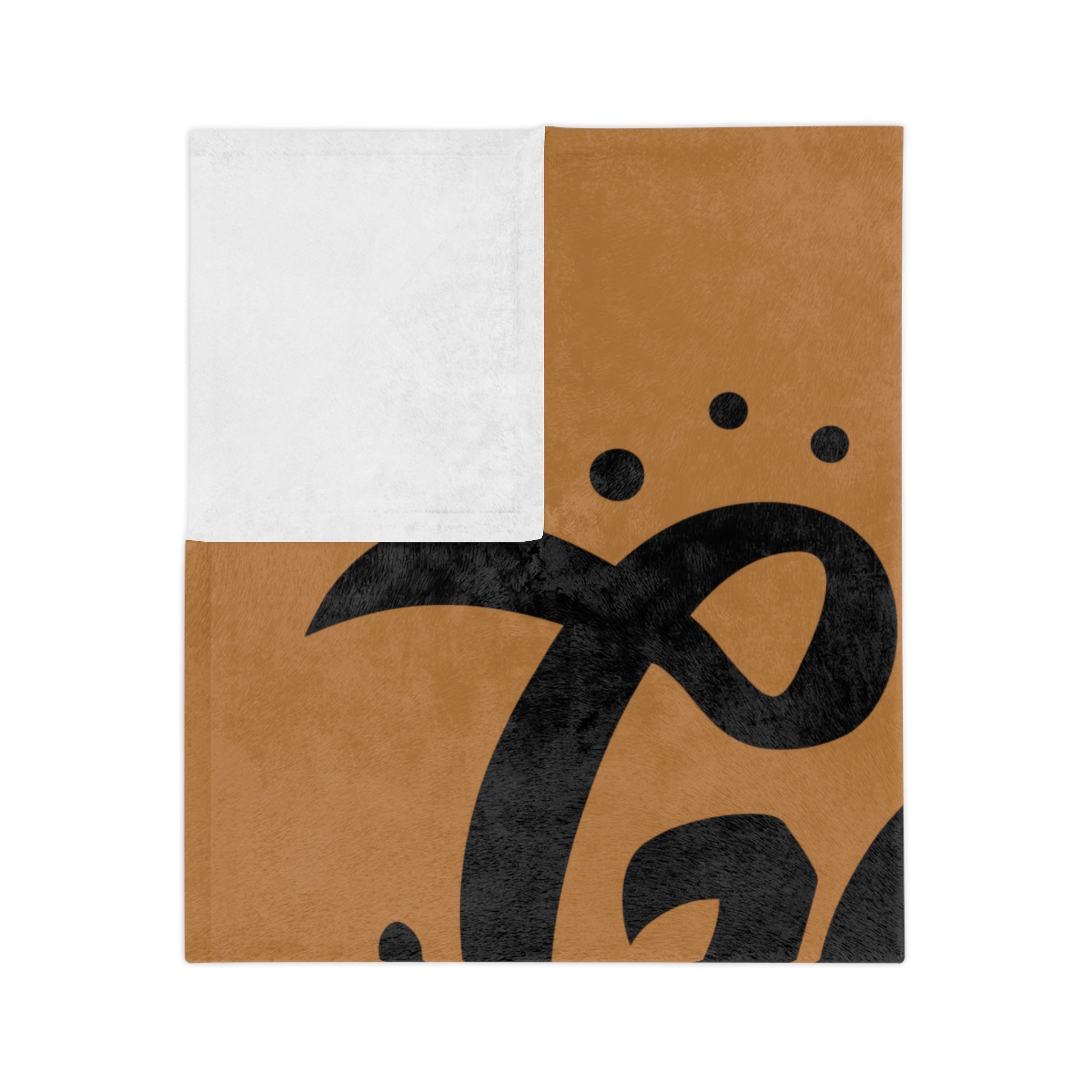 Inspirational Velveteen Microfiber Blanket - "With God All Things Are Possible"