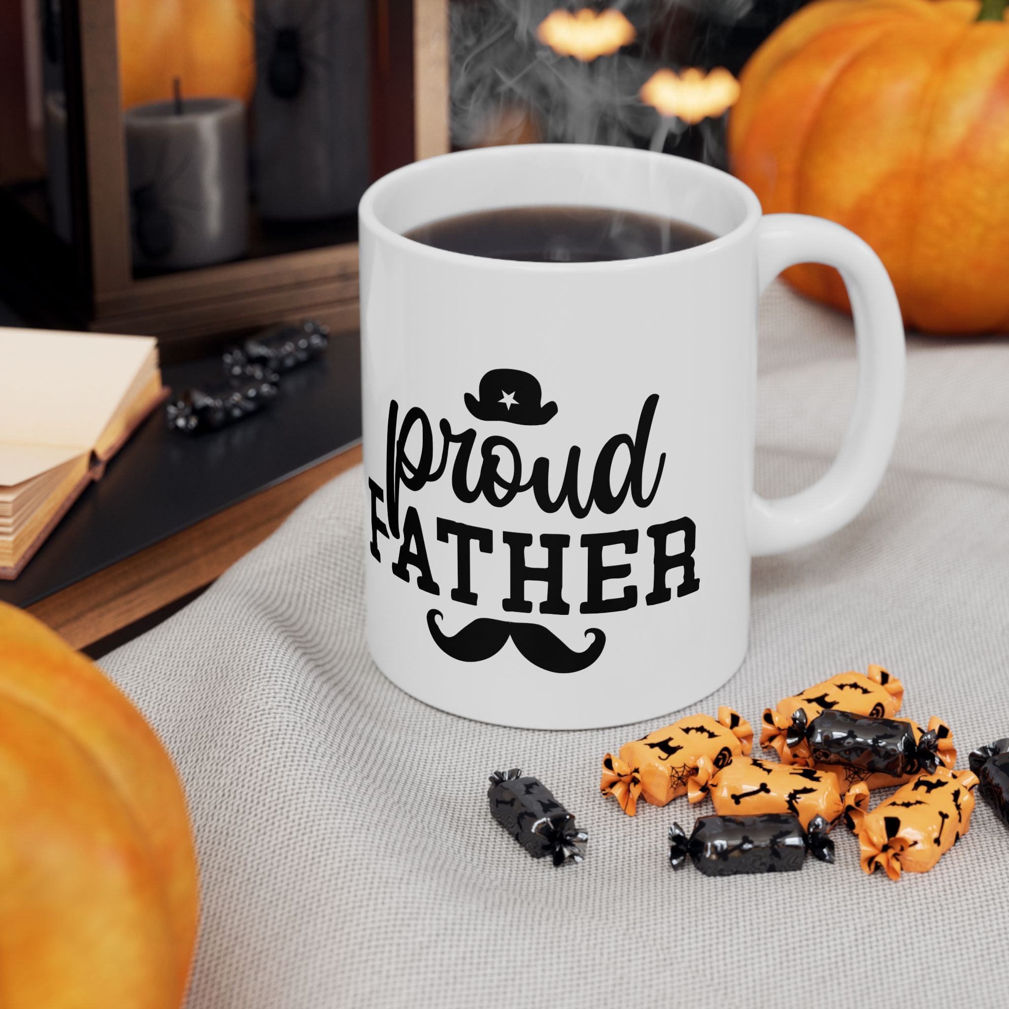 Proud Father Ceramic Mug - Perfect Gift for Dads, 11oz & 15oz Sizes