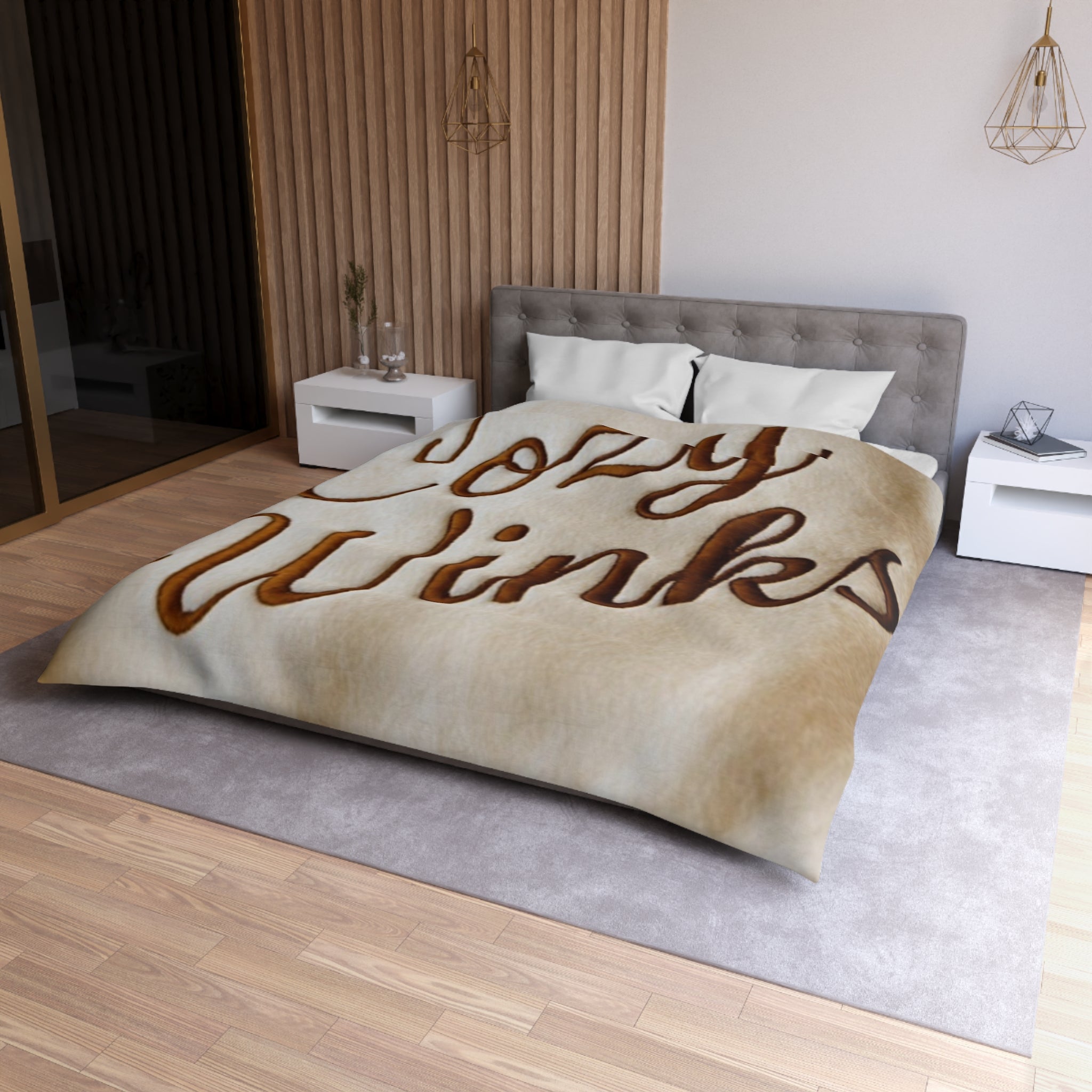 Cozy Winks Microfiber Duvet Cover, Soft Bedding, Bedroom Decor, Gift for Sleep Lovers, Home Essentials, Cozy Home Accents