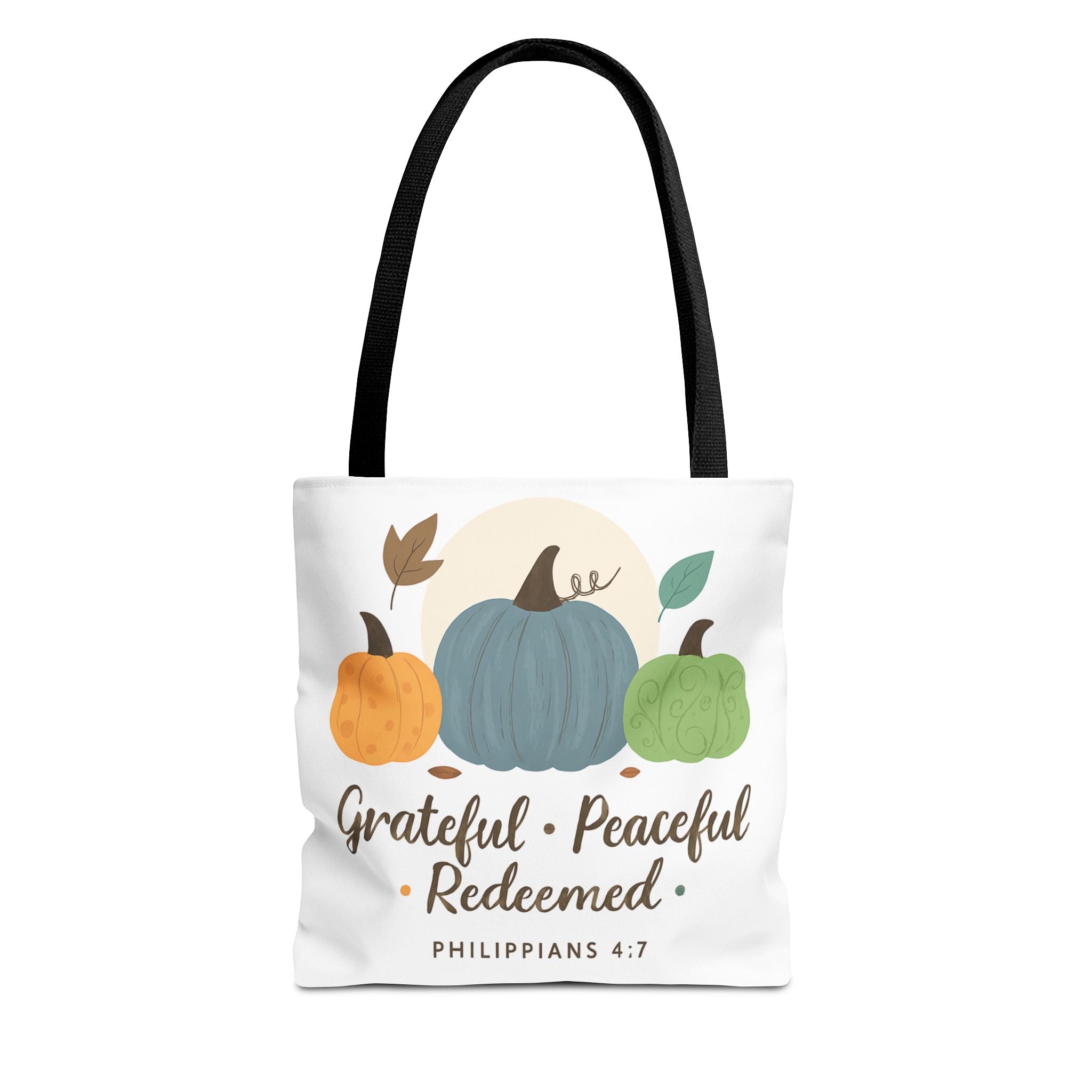 Grateful Tote Bag | Fall Decor, Thankfulness Gift, Bible Verse Bag, Inspirational Tote, Autumn Style