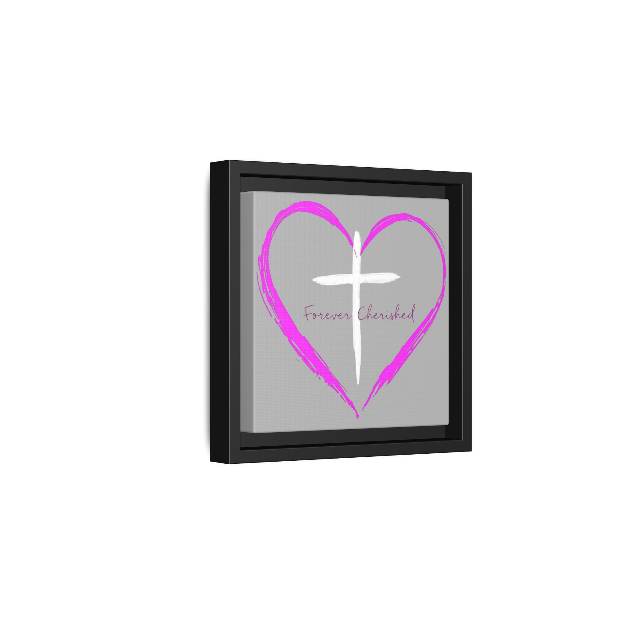 Framed Wall Art with Heart & Cross, Inspirational Home Decor, Gift for Loved Ones, Faith-Based Art, Perfect for Christenings, [...]