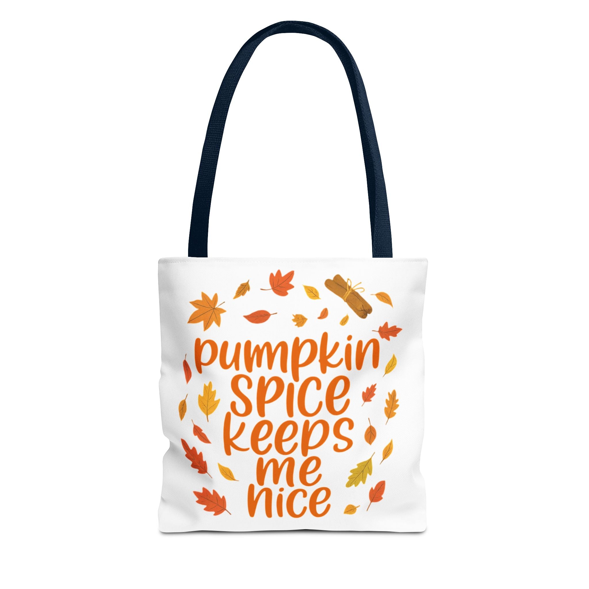 Autumn Vibes Tote Bag, Pumpkin Spice Fall Tote, Gift for Coffee Lovers, Seasonal Shopping Bag, Fall Decor Accessory
