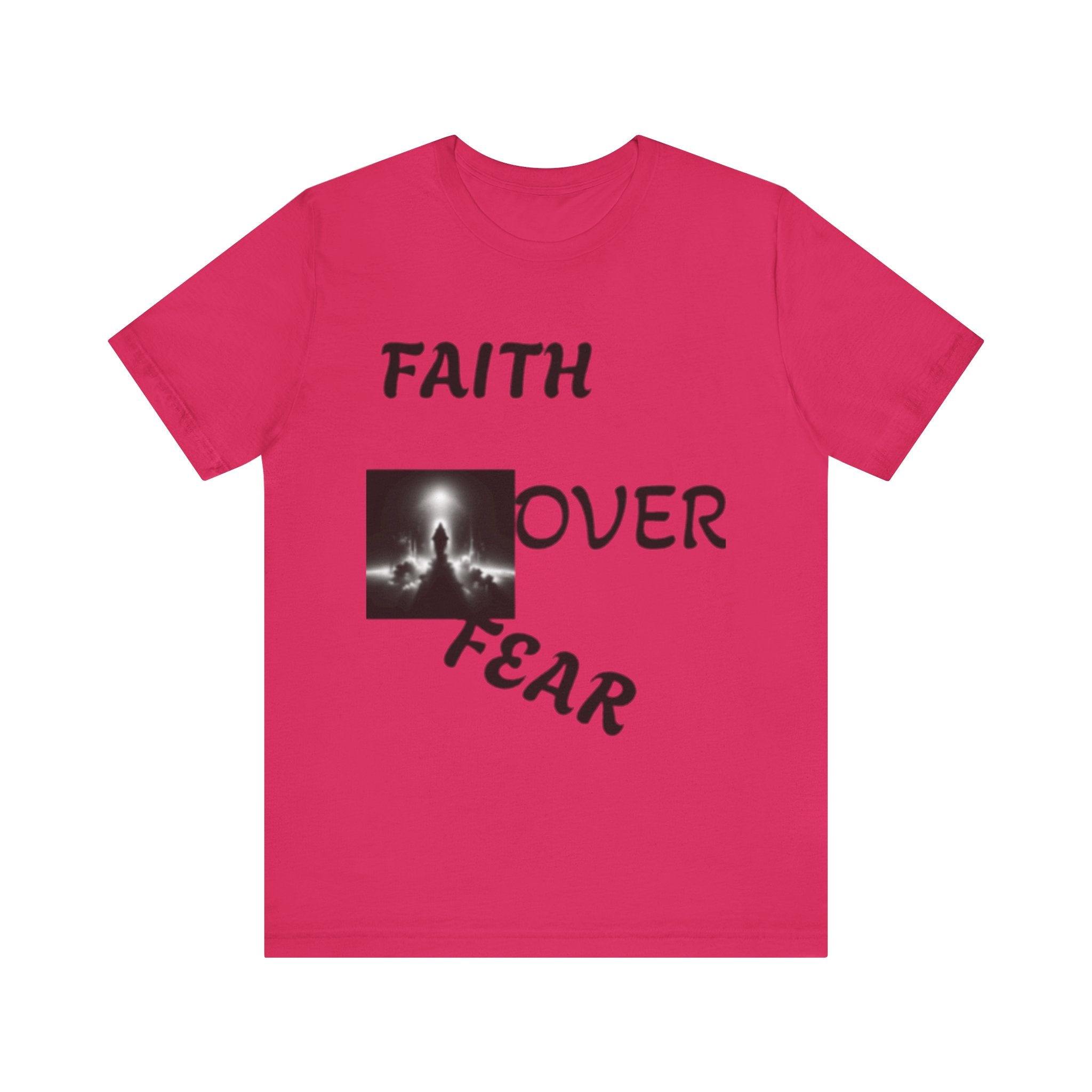 Faith Over Fear Unisex Jersey Tee - Inspirational Graphic T-Shirt