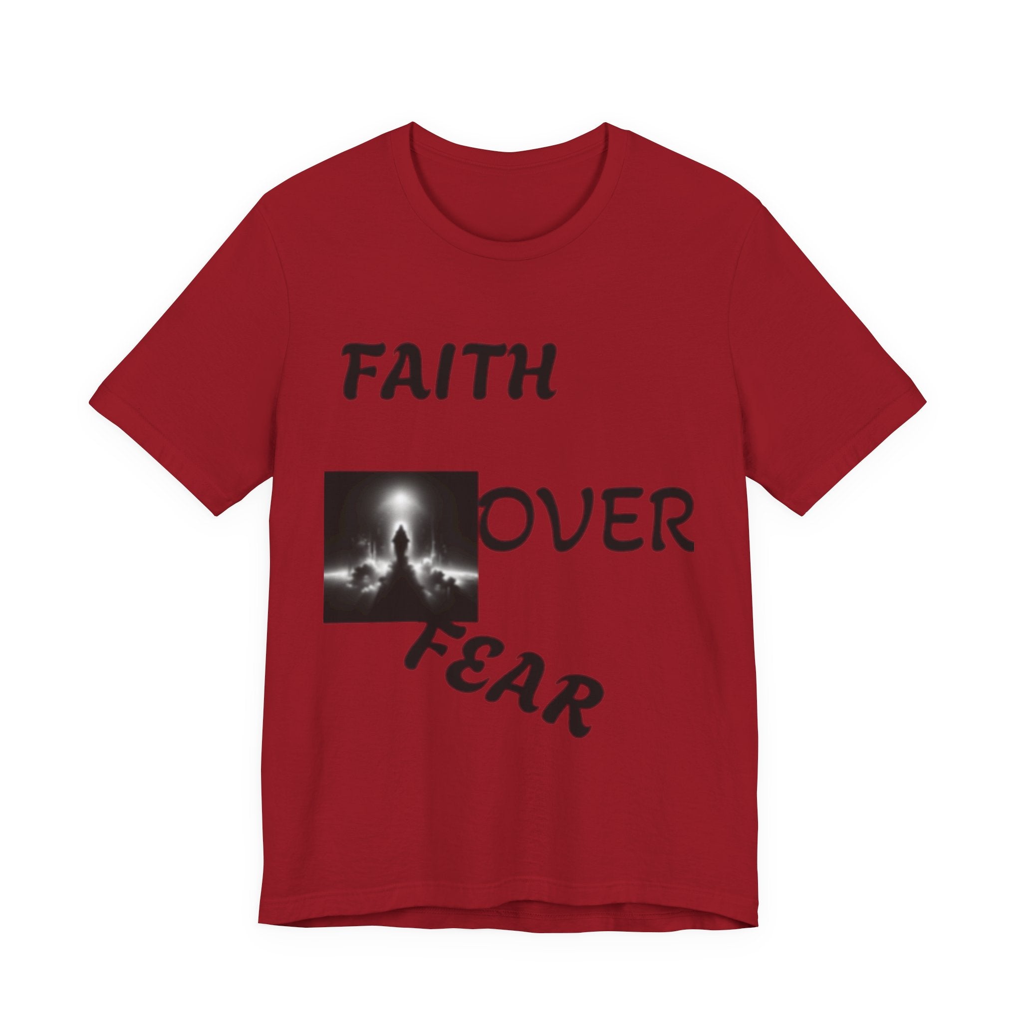 Faith Over Fear Unisex Jersey Tee - Inspirational Graphic T-Shirt