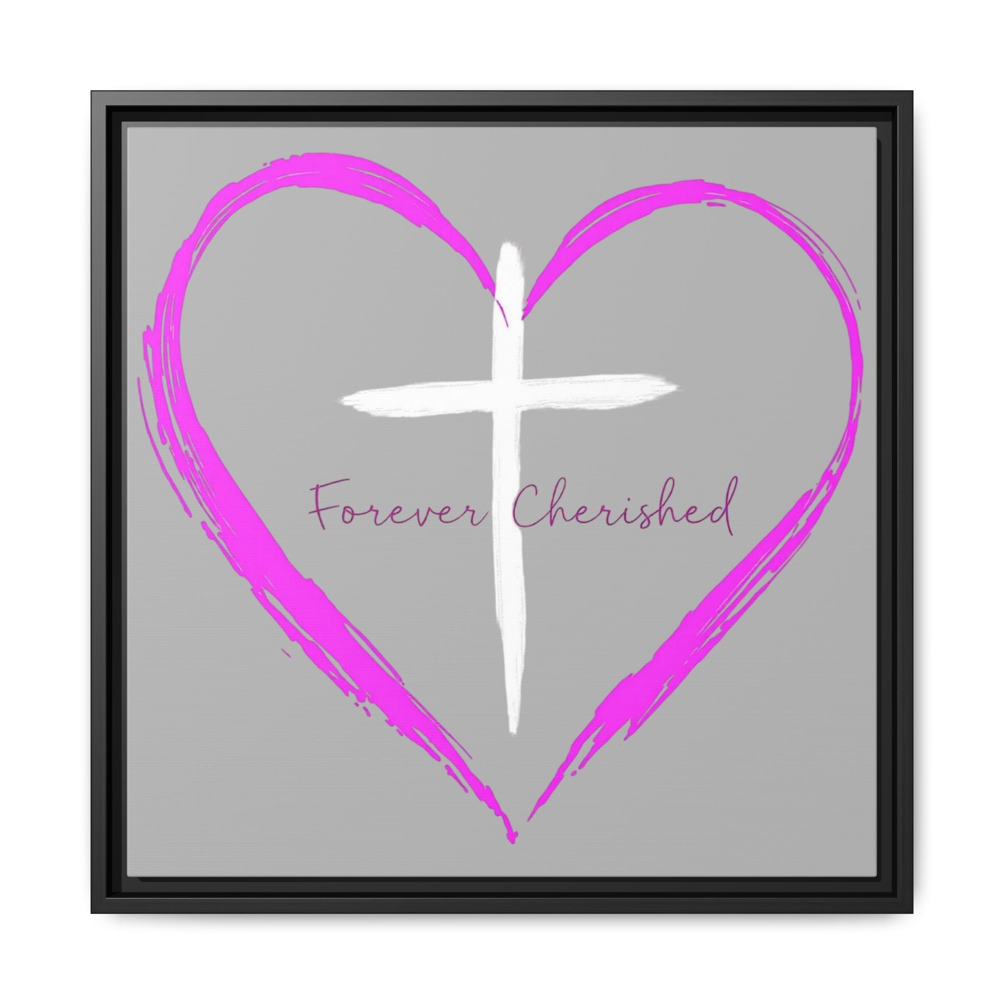 Framed Wall Art with Heart & Cross, Inspirational Home Decor, Gift for Loved Ones, Faith-Based Art, Perfect for Christenings, [...]