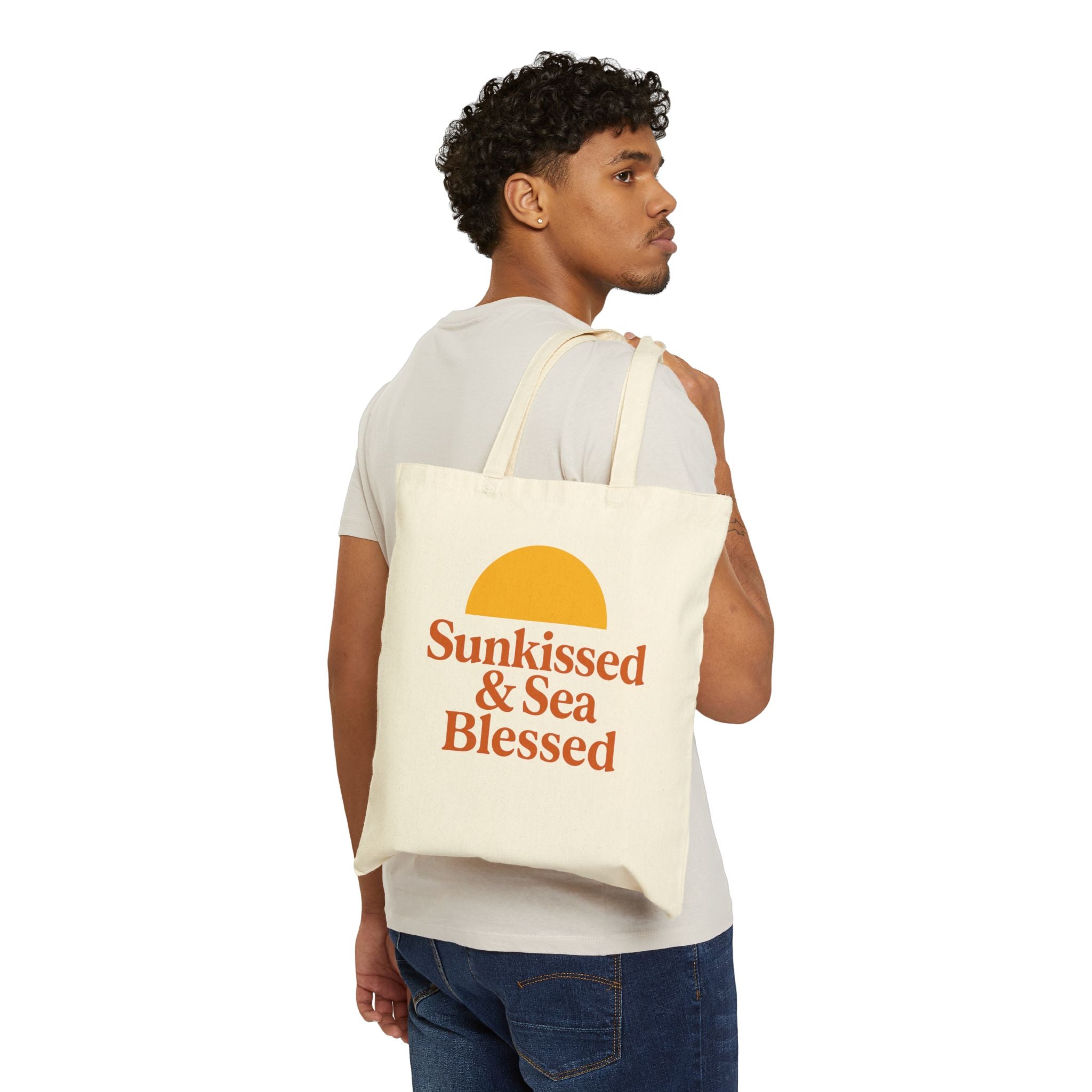 Sunkissed & Blessed Tote Bag - Eco-Friendly Fashion Accessory, Perfect Gift for Beach Lovers, Everyday Use, Casual Outings, Summer Vibes
