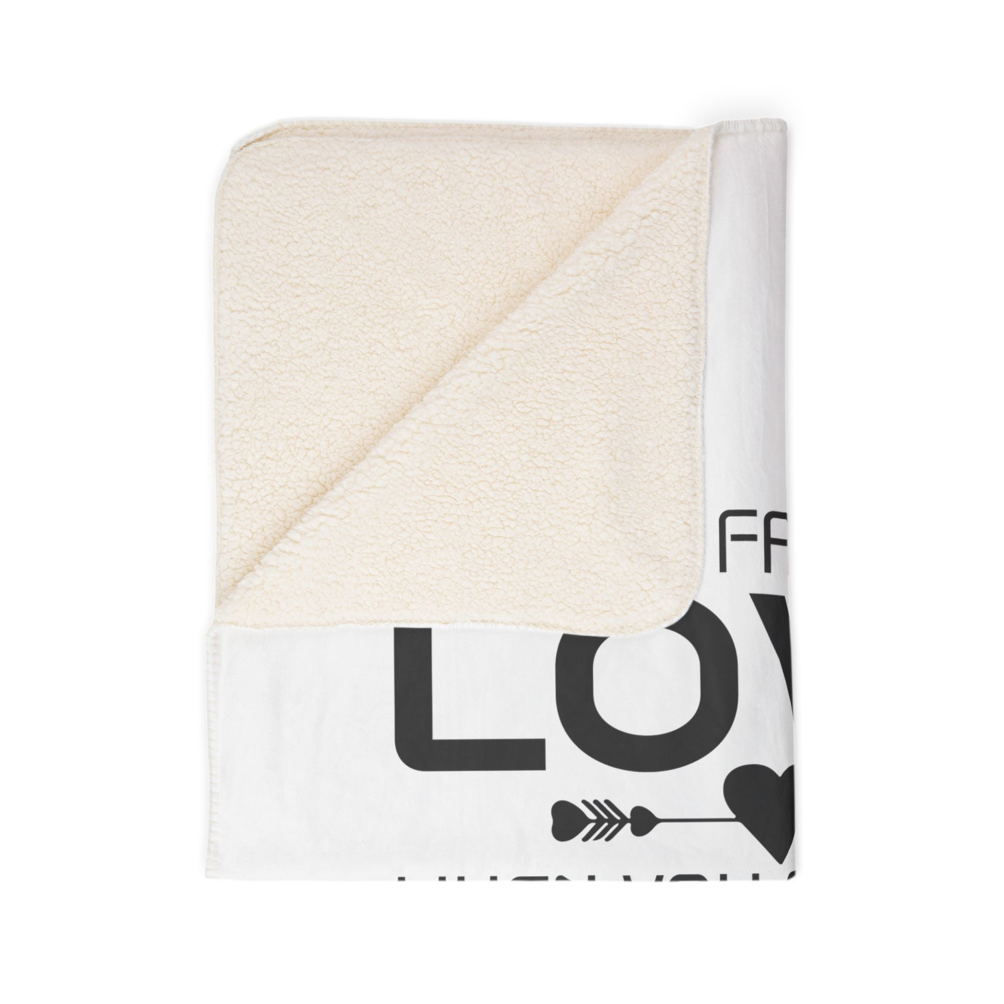 Cozy Fleece Sherpa Blanket - "Why Fall in Love When You Can Fall Asleep" - Perfect Gift for Romantic Evenings and Relaxation