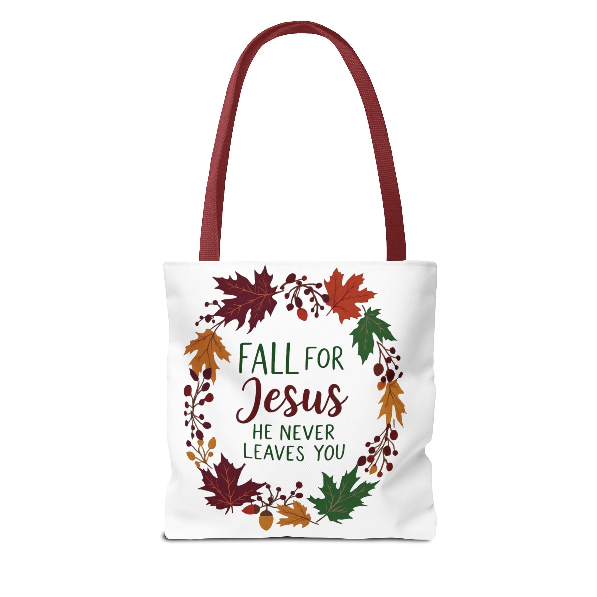 Fall for Jesus Tote Bag, Autumn Christian Gift, Inspirational Eco-Friendly Shopper, Harvest Season Accessory, Religious Everyday Use