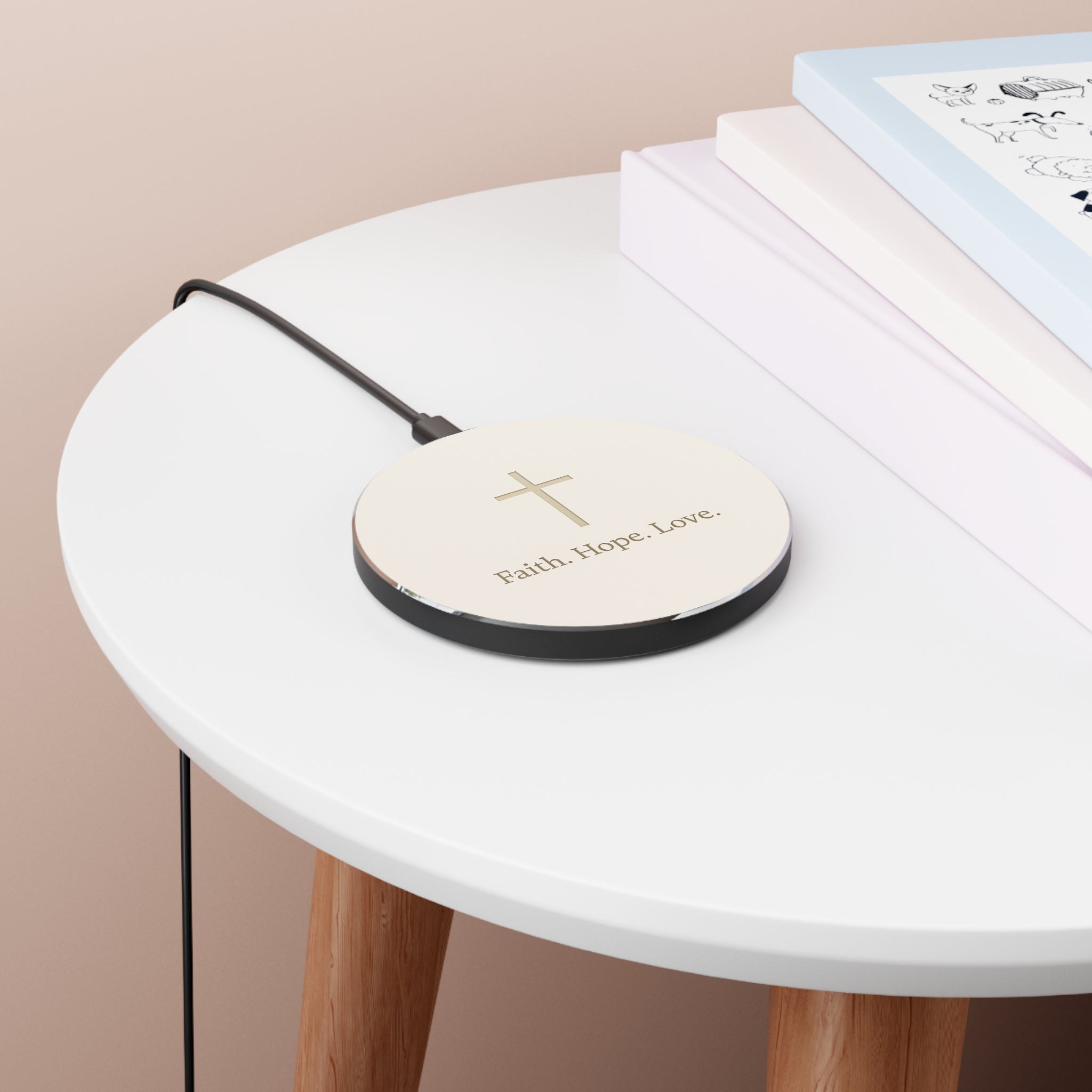 Faith-Inspired Wireless Charger, Inspirational Gift for Christians, Modern Desk Accessory, Home Office Decor, Holiday Present, [...]