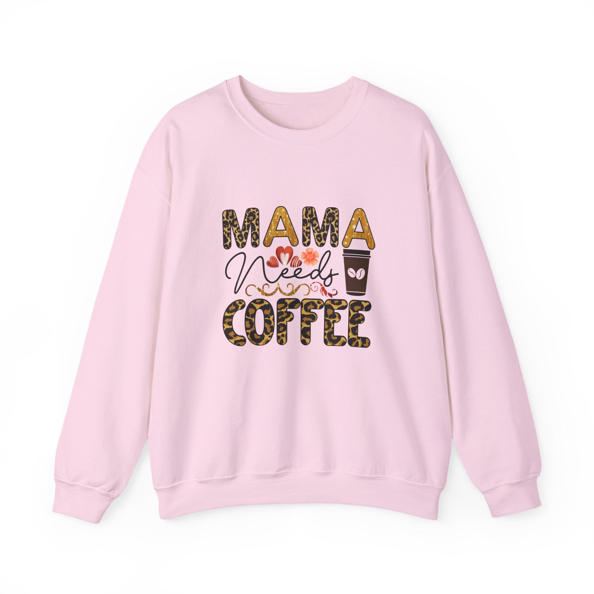 Mama Needs Coffee Crewneck Sweatshirt - Cozy Unisex Pullover Apparel for Moms