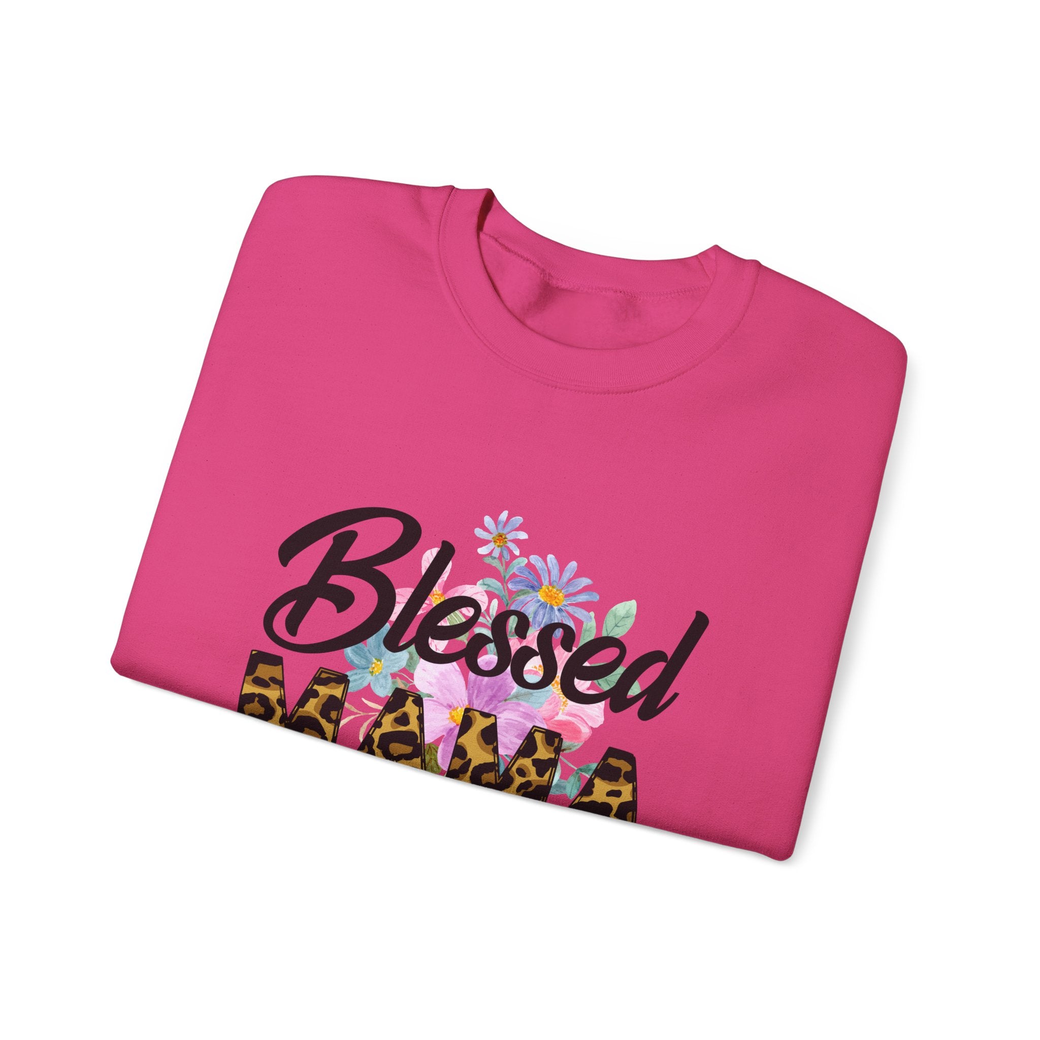 Blessed Mama Unisex Heavy Blend Crewneck Sweatshirt