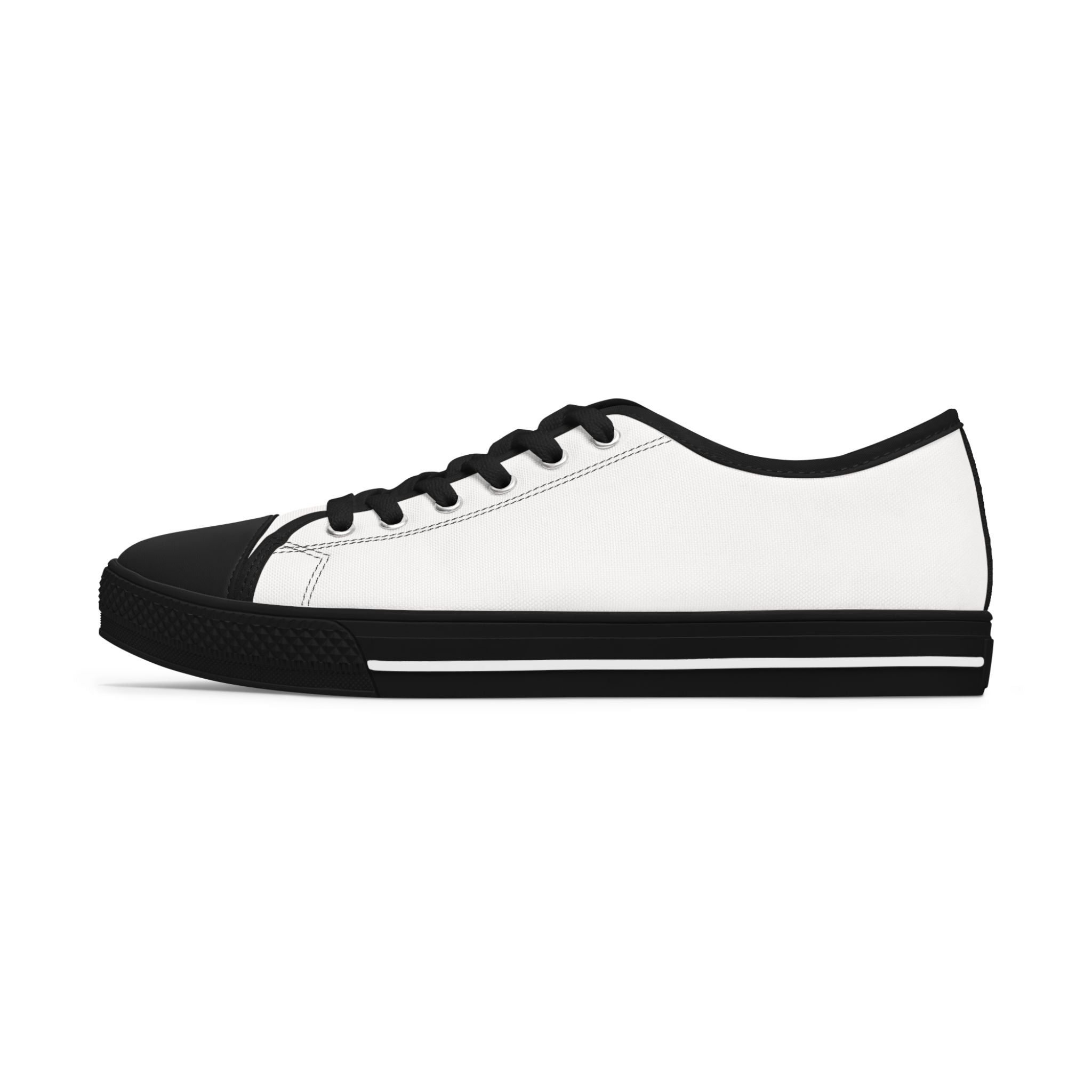 White Stylish Women's Low Top Sneakers - Casual, Comfortable, Everyday Wear, Perfect for Summer, Striped Sneakers, Trendy Footwear