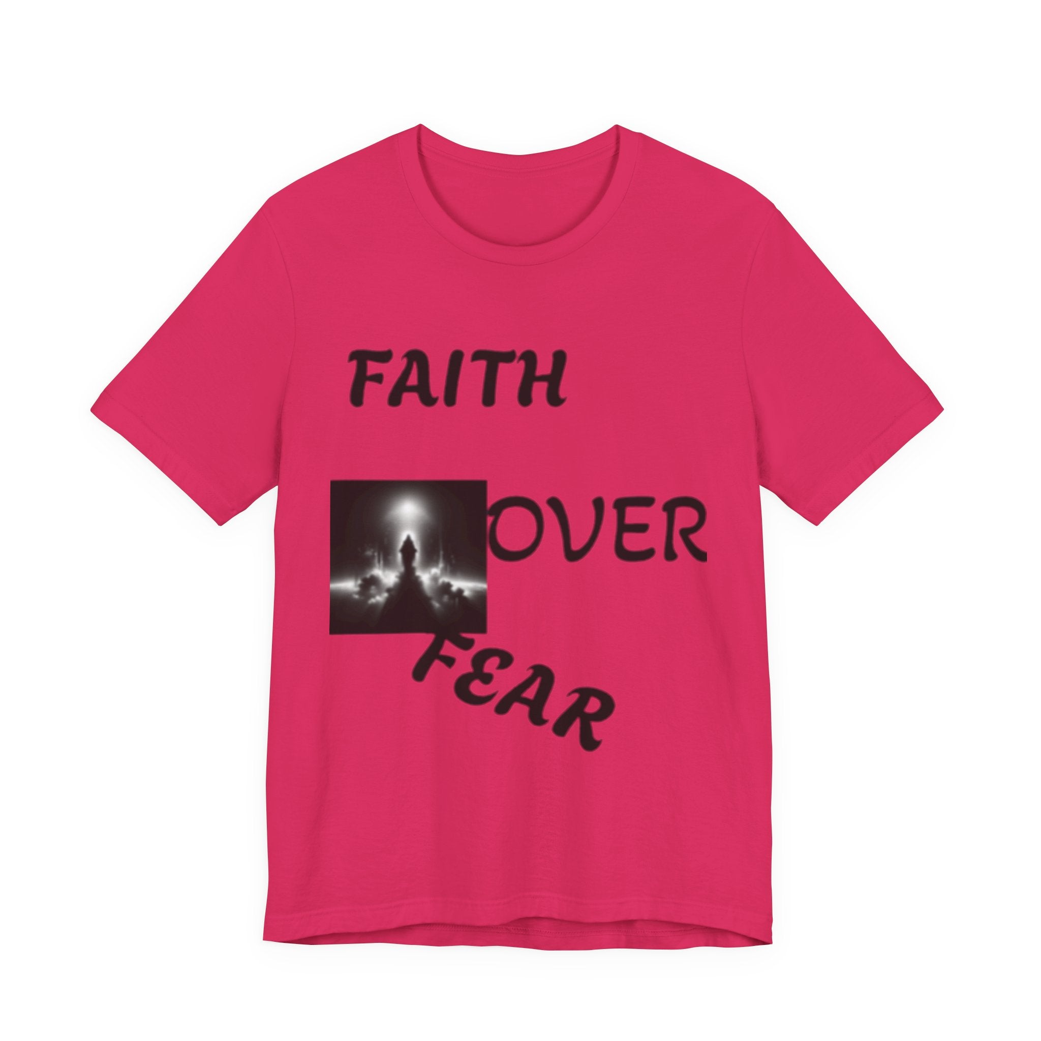 Faith Over Fear Unisex Jersey Tee - Inspirational Graphic T-Shirt