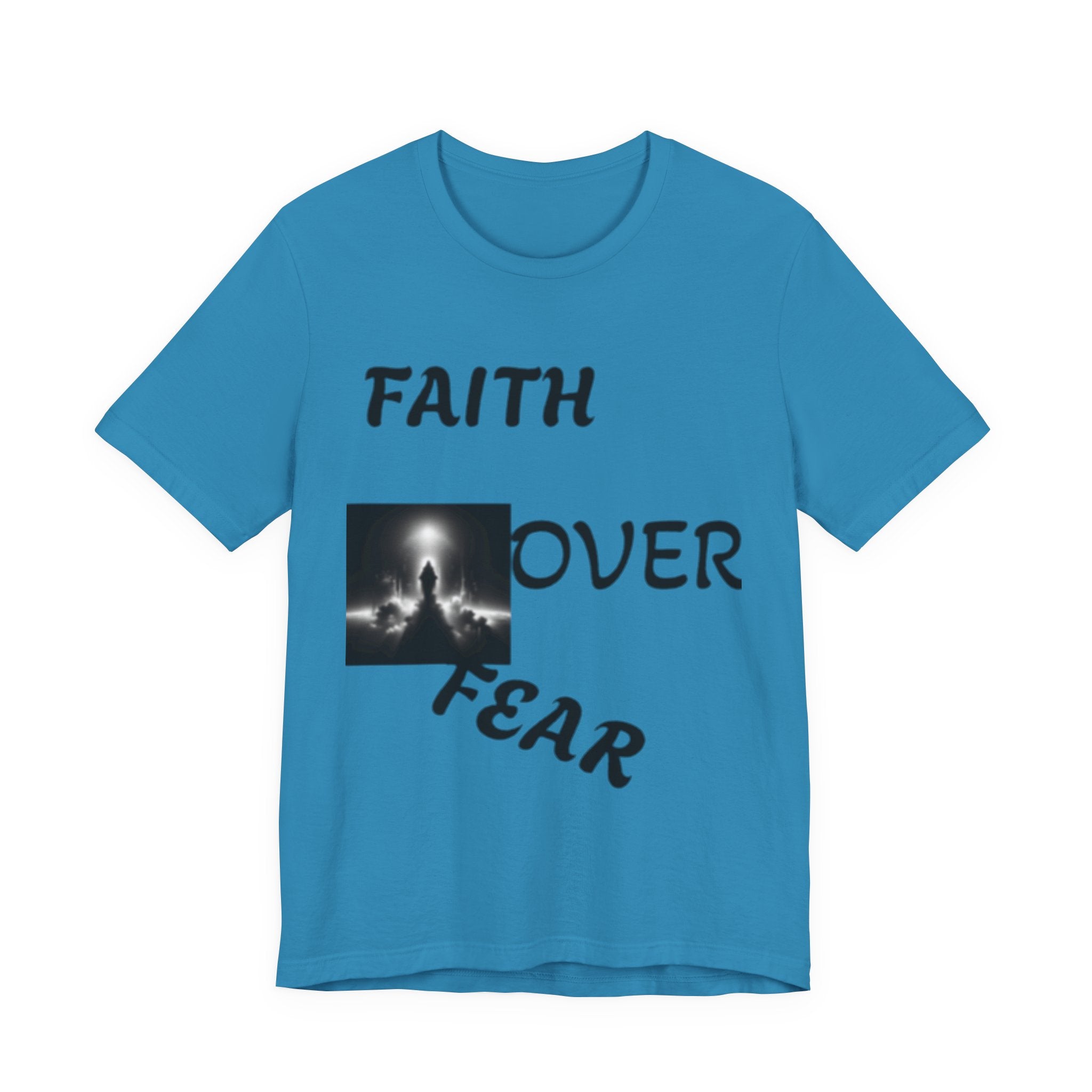 Faith Over Fear Unisex Jersey Tee - Inspirational Graphic T-Shirt