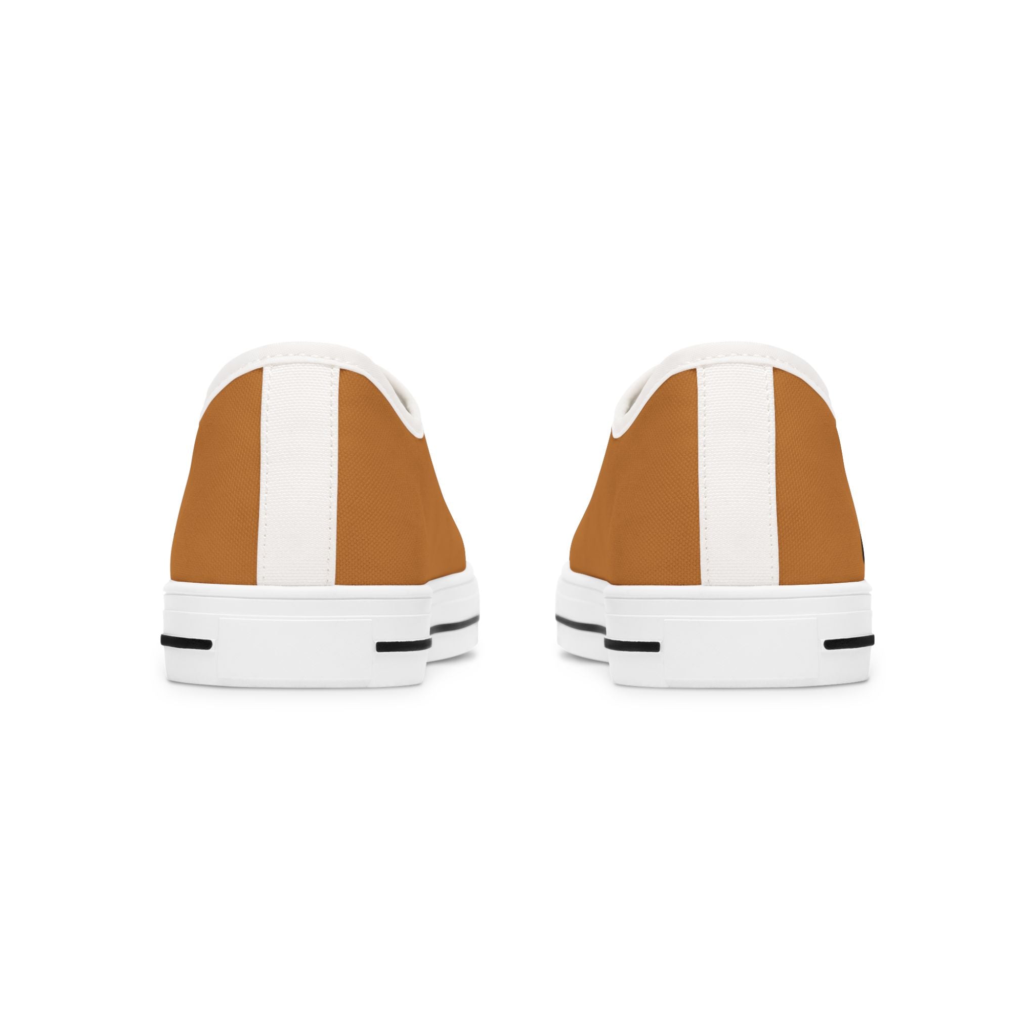 Light Brown Stylish Women's Low Top Sneakers - Casual, Comfortable, Everyday Wear, Perfect for Summer, Striped Sneakers, Trendy Footwear