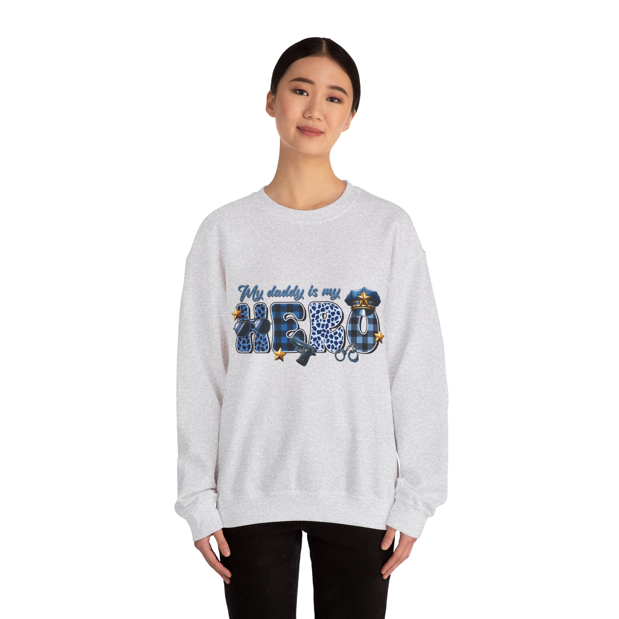 "My Daddy is My Hero" Unisex Crewneck Sweatshirt