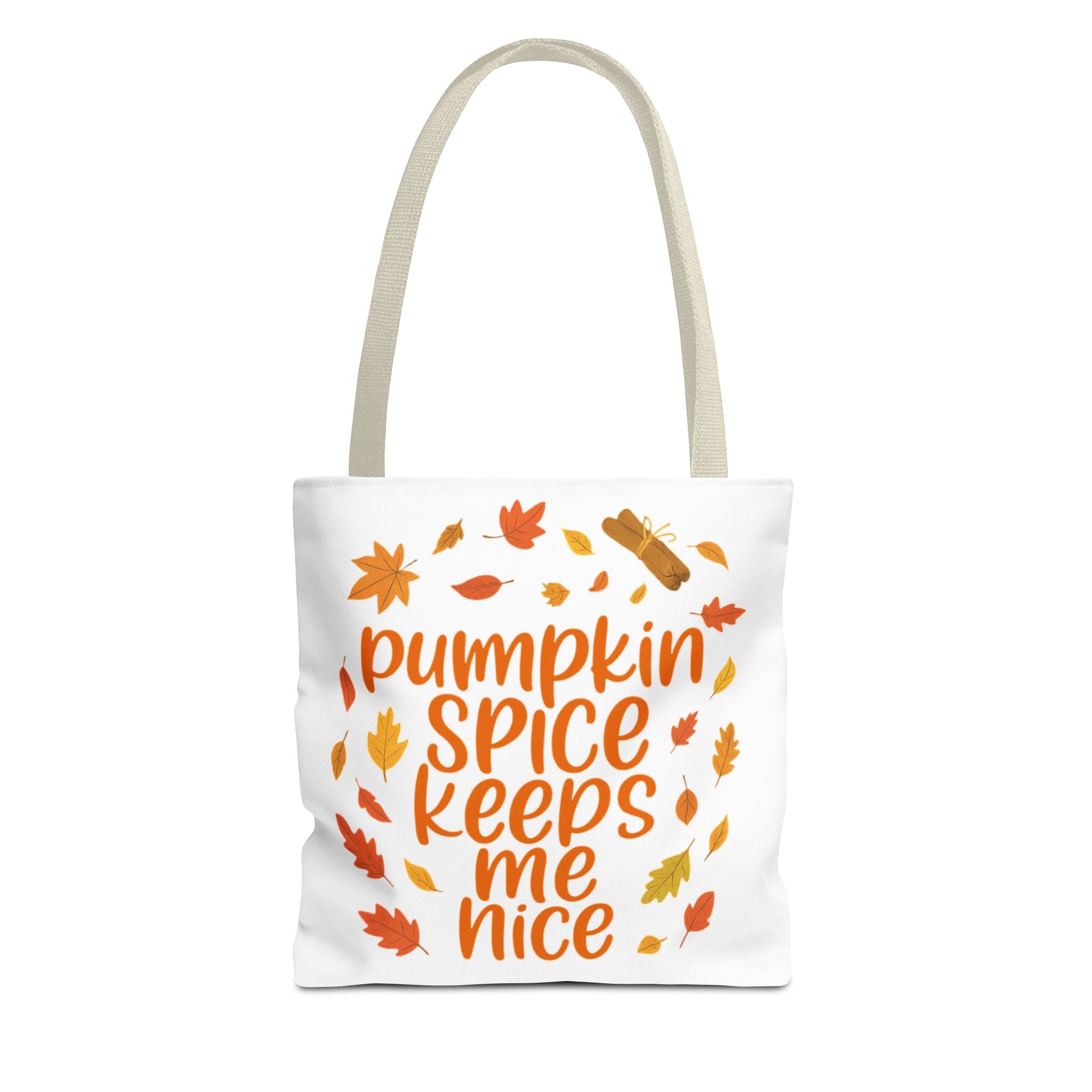 Autumn Vibes Tote Bag, Pumpkin Spice Fall Tote, Gift for Coffee Lovers, Seasonal Shopping Bag, Fall Decor Accessory