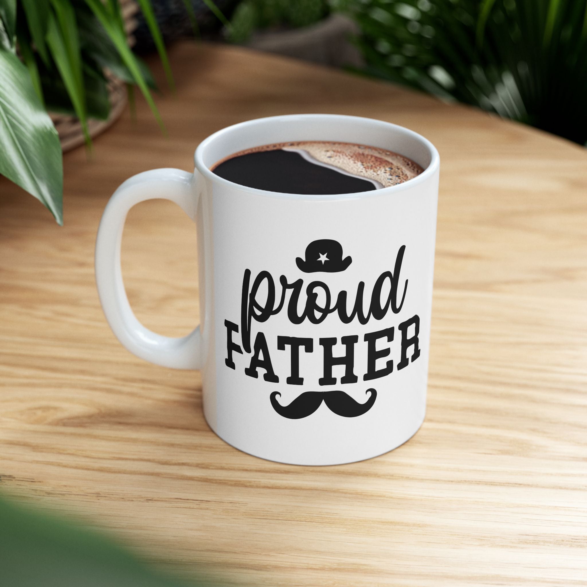 Proud Father Ceramic Mug - Perfect Gift for Dads, 11oz & 15oz Sizes