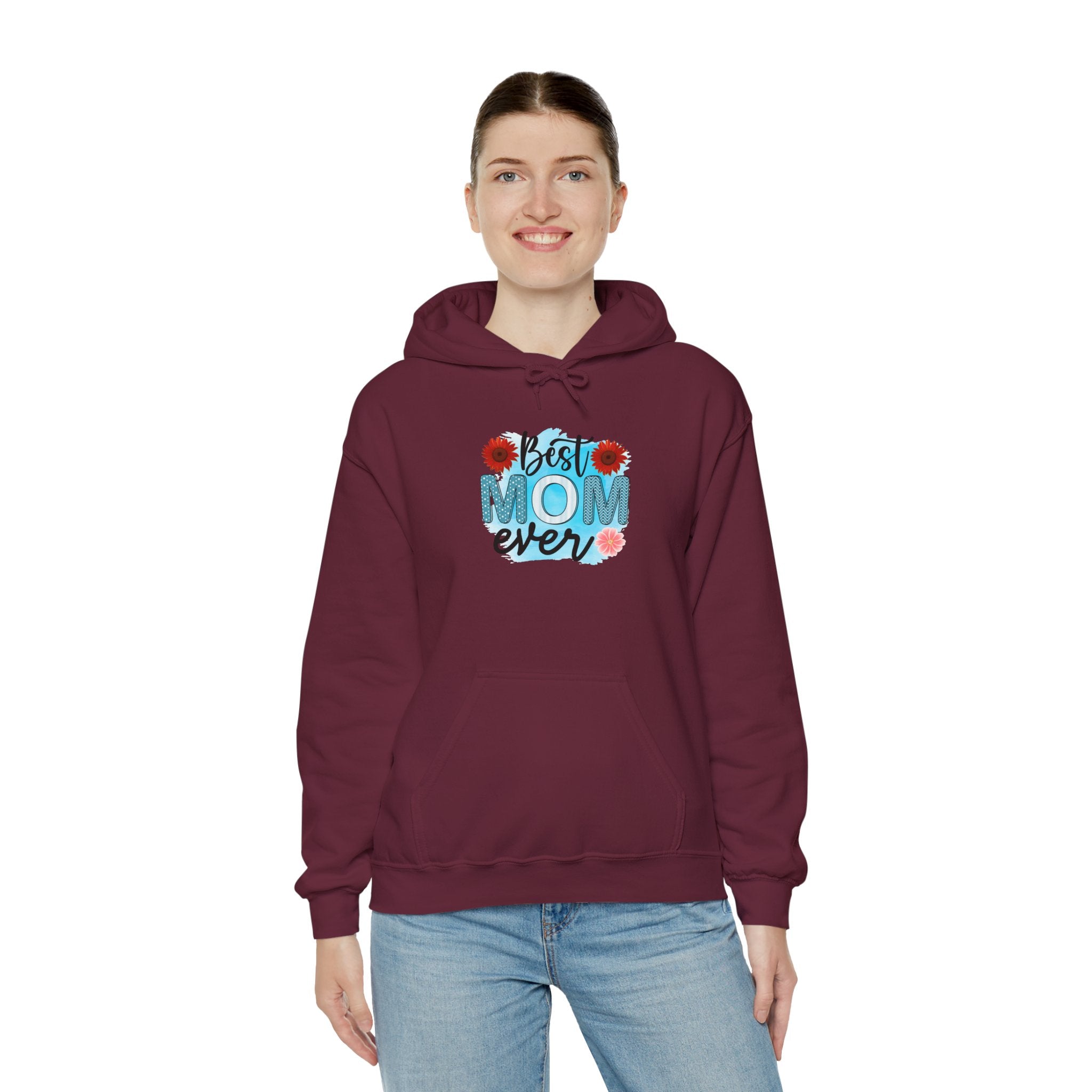 Best Mom Ever Hoodie - Unisex Heavy Blend Sweatshirt, Perfect Gift for Mother's Day