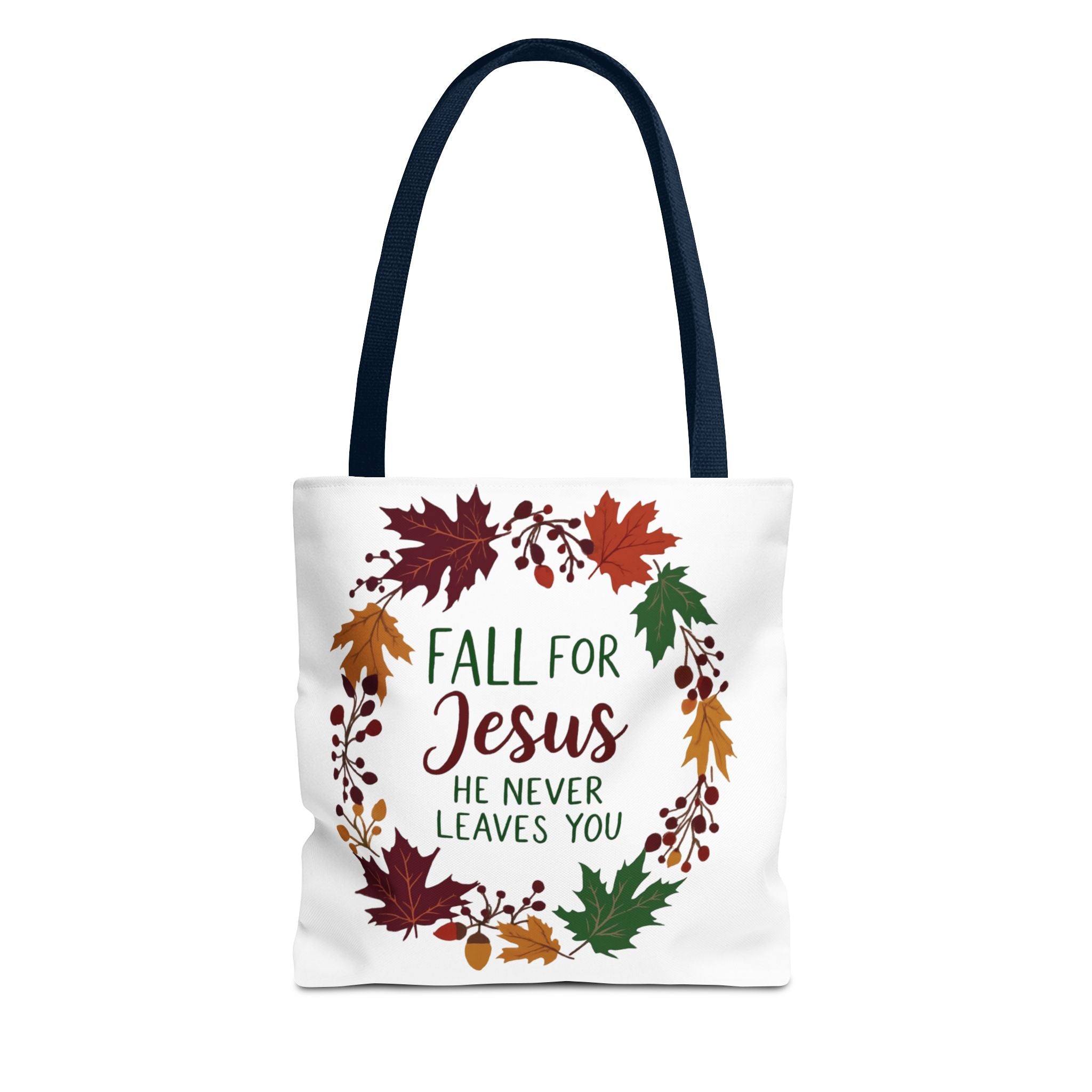 Fall for Jesus Tote Bag, Autumn Christian Gift, Inspirational Eco-Friendly Shopper, Harvest Season Accessory, Religious Everyday Use
