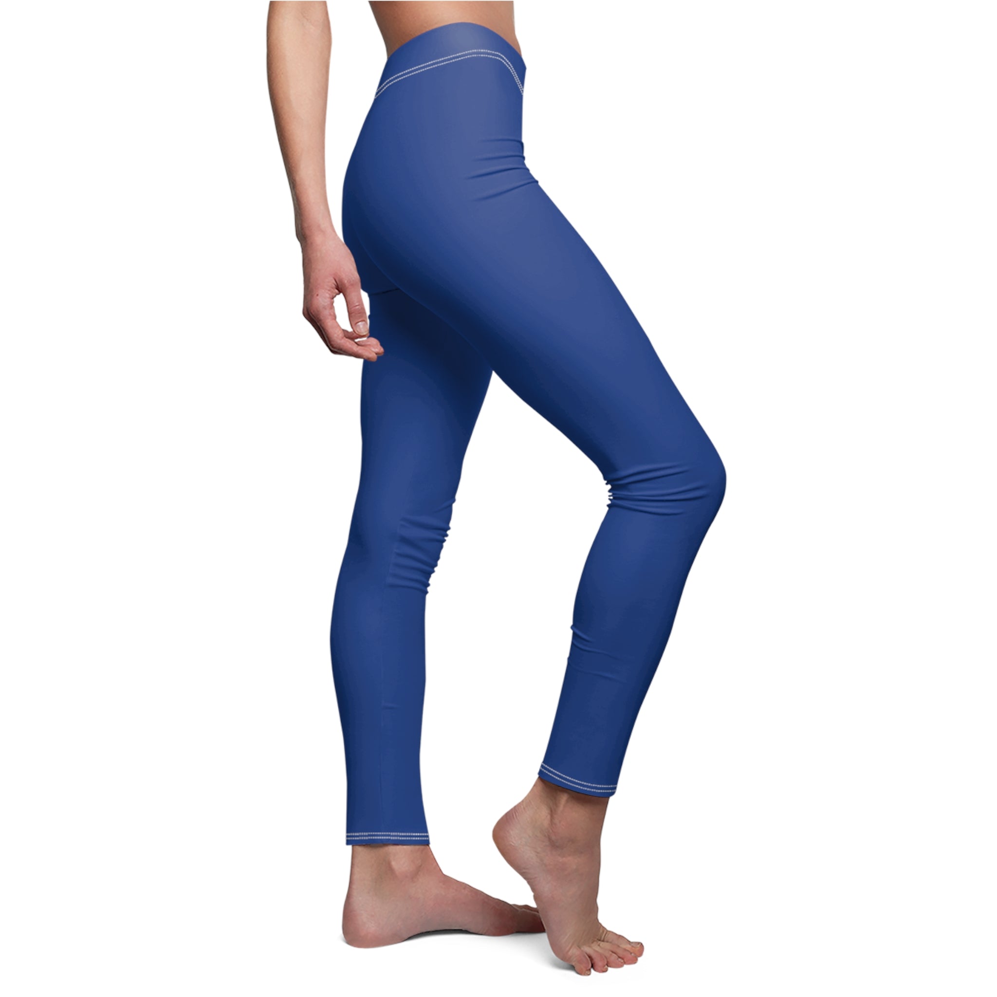 Blue Stylish Women's Casual Leggings, Trendy Activewear, Comfortable Yoga Pants, Perfect Gift for Fitness Lovers, Everyday Wear