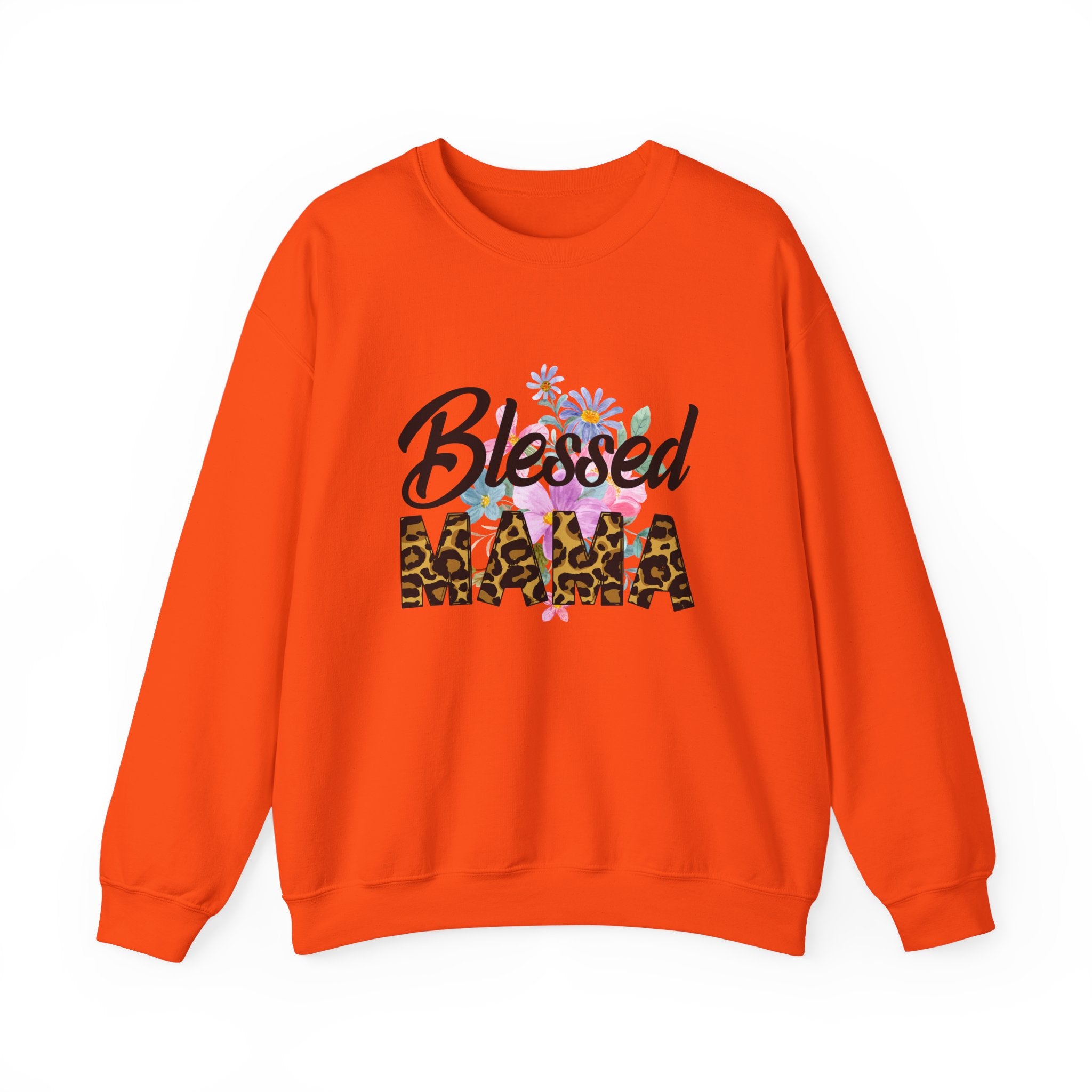 Blessed Mama Unisex Heavy Blend Crewneck Sweatshirt