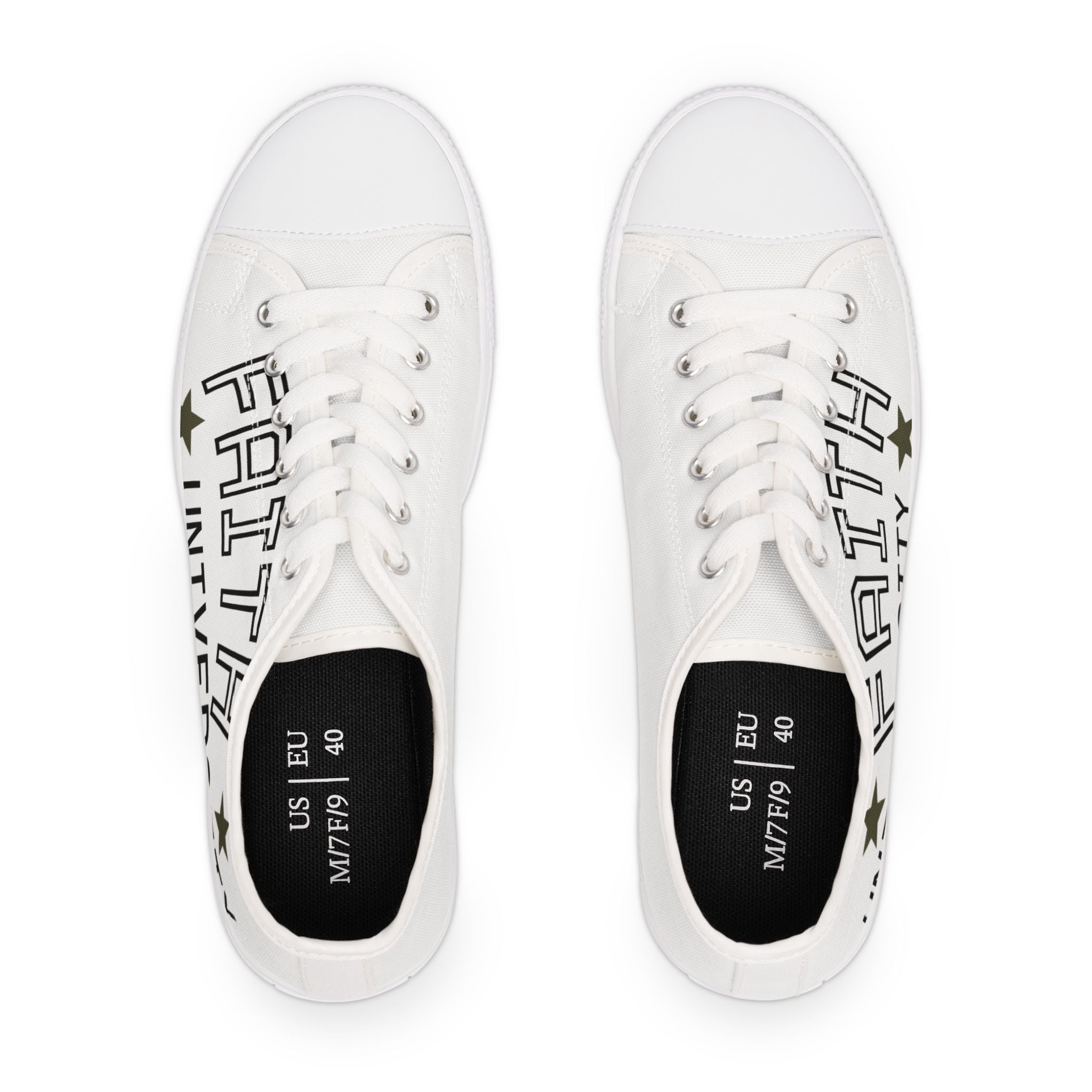 White Stylish Women's Low Top Sneakers - Casual, Comfortable, Everyday Wear, Perfect for Summer, Striped Sneakers, Trendy Footwear