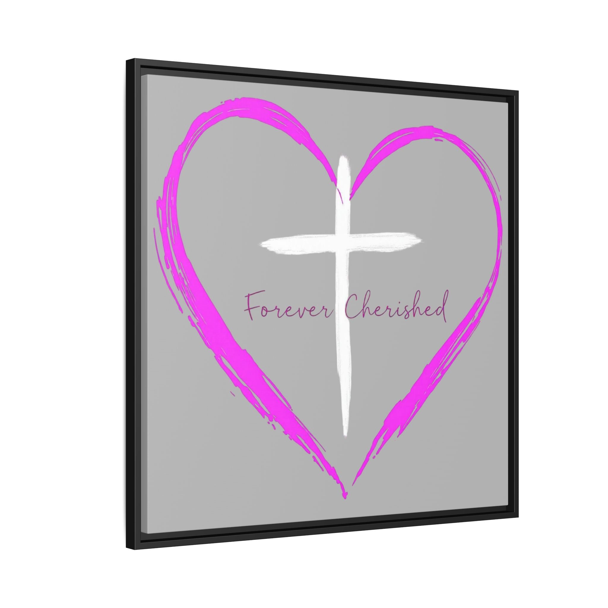 Framed Wall Art with Heart & Cross, Inspirational Home Decor, Gift for Loved Ones, Faith-Based Art, Perfect for Christenings, [...]
