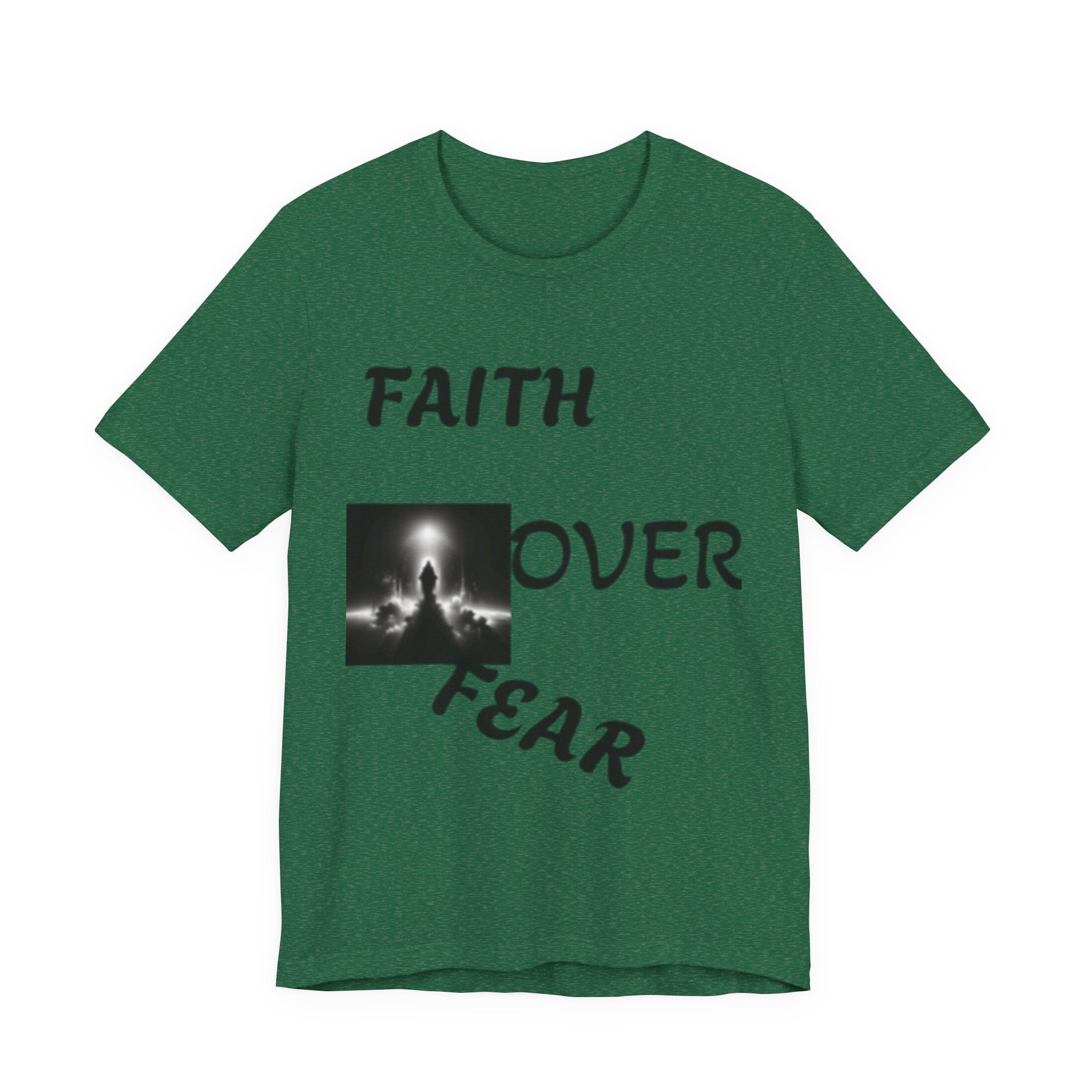 Faith Over Fear Unisex Jersey Tee - Inspirational Graphic T-Shirt