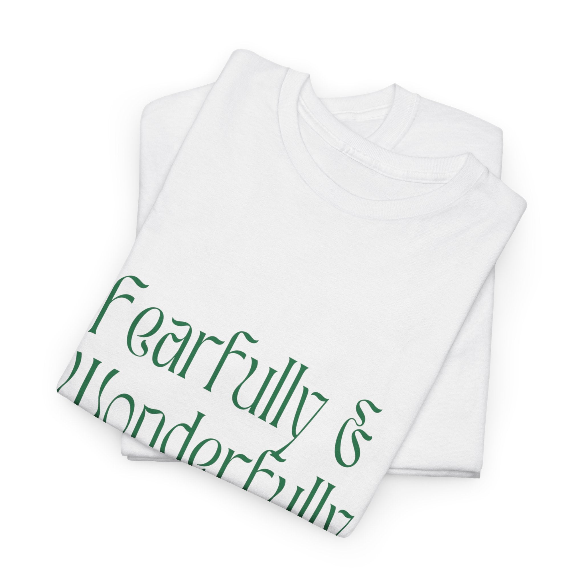 Fearfully & Wonderfully Made Unisex Cotton Tee – Inspirational Floral T-Shirt
