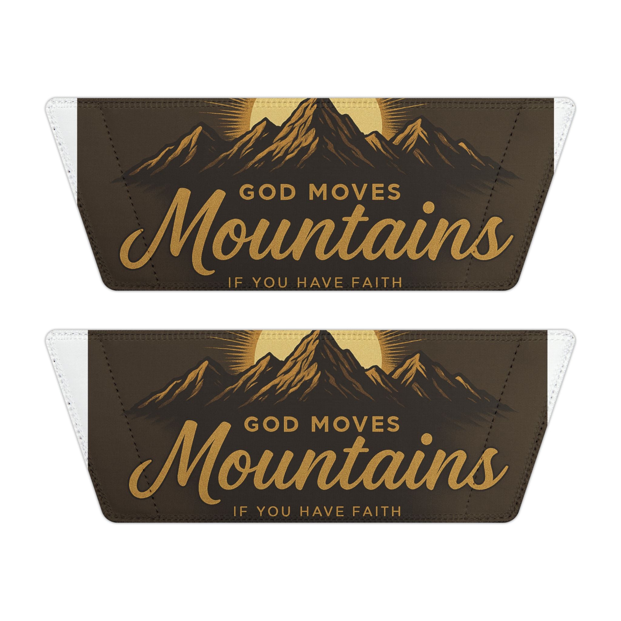 "God Moves Mountains- if you have faith" Women's Removable-Strap Sandals