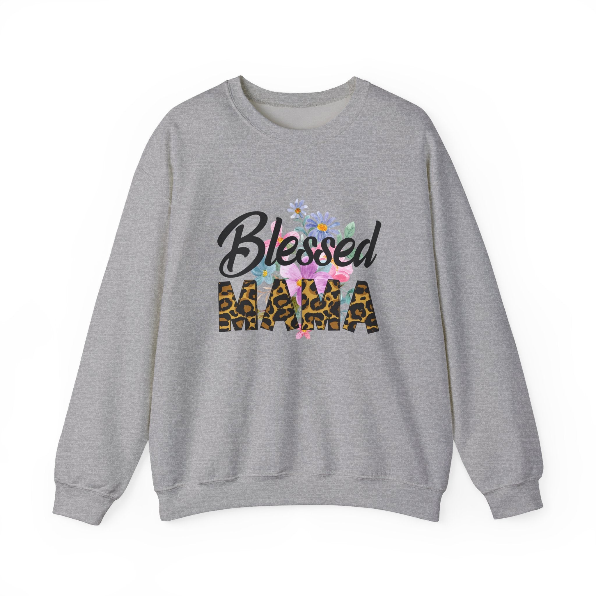 Blessed Mama Unisex Heavy Blend Crewneck Sweatshirt
