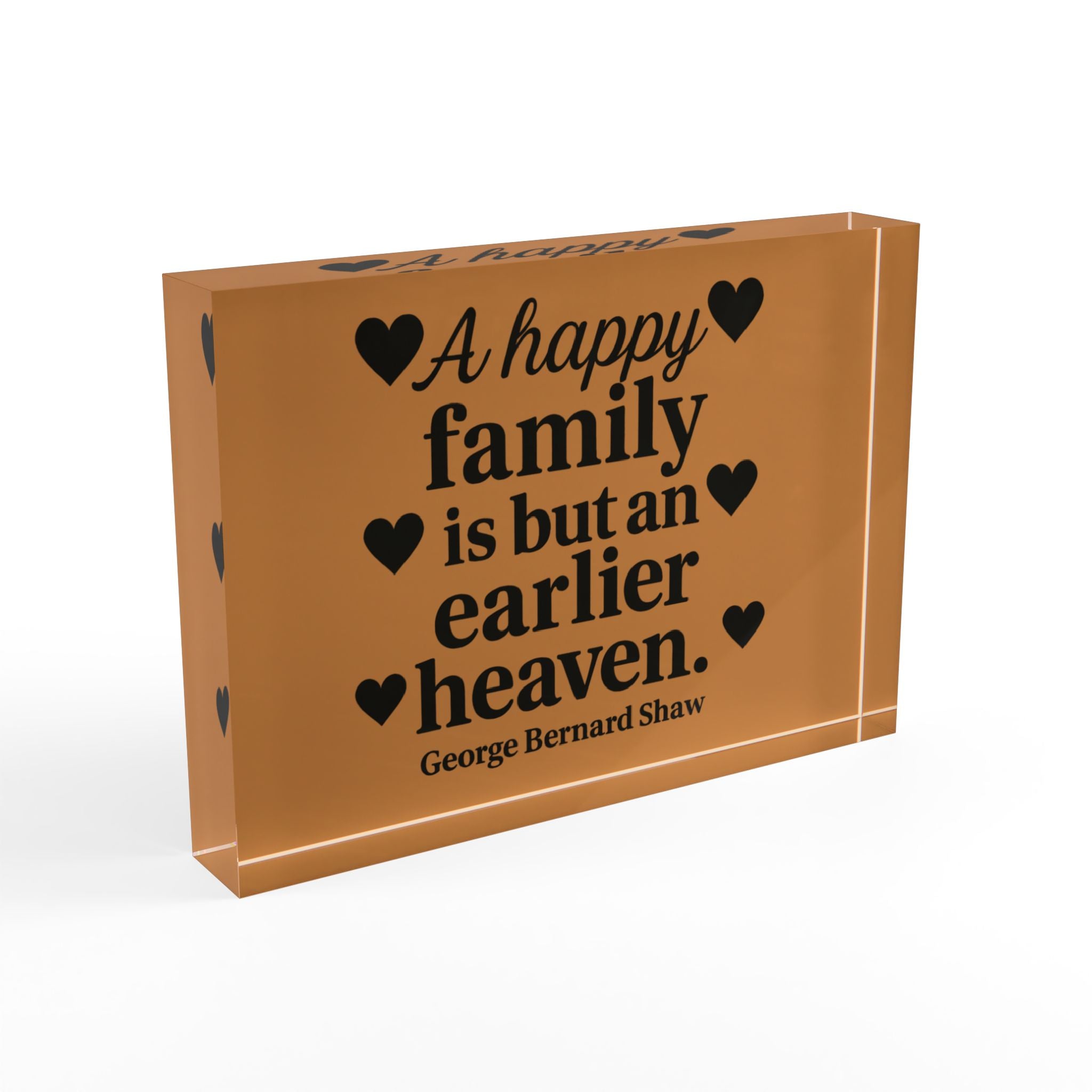 Photo Block Decor, Family Quote Display, Heartfelt Gift for Home, Family Birthday, Housewarming, Wedding Keepsake