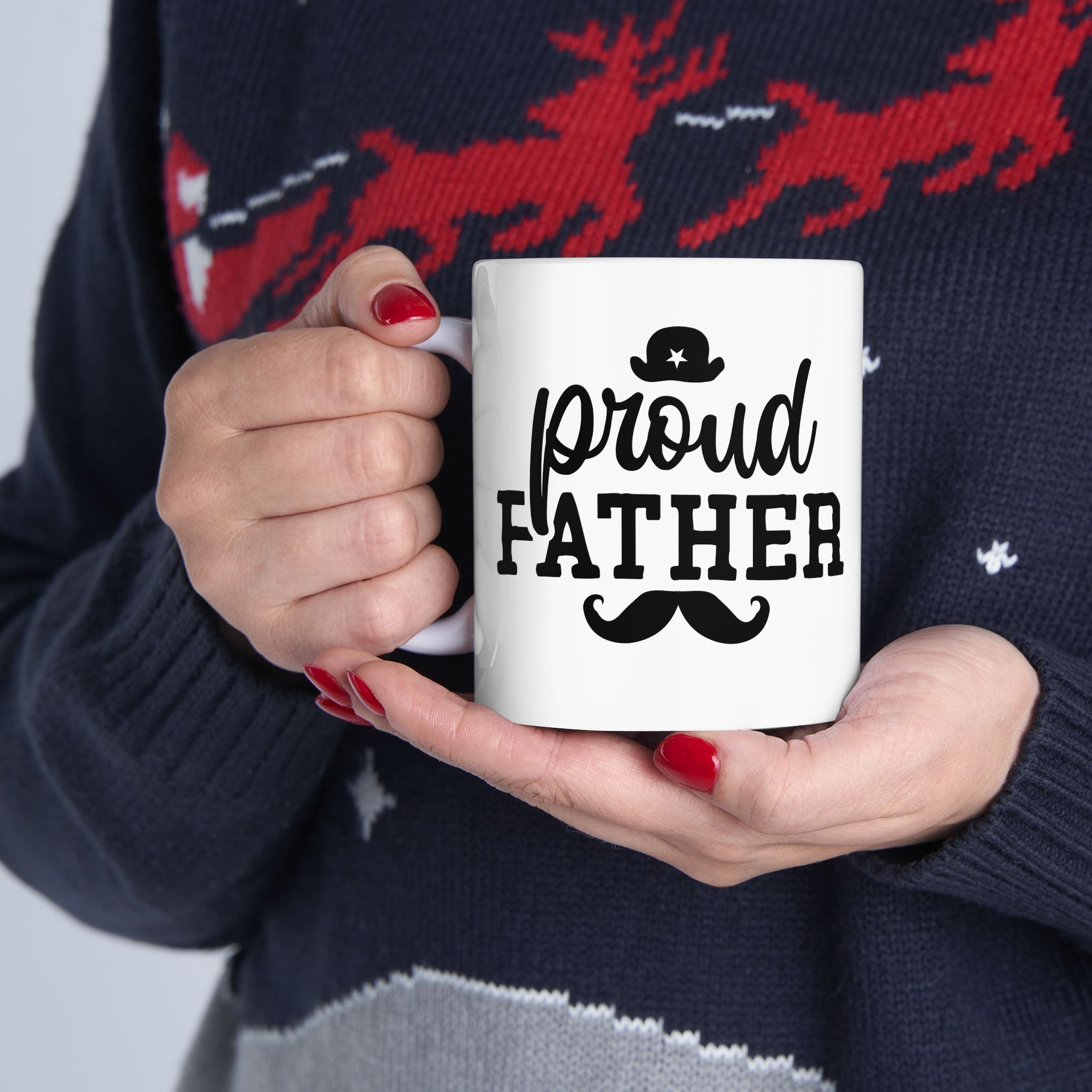 Proud Father Ceramic Mug - Perfect Gift for Dads, 11oz & 15oz Sizes