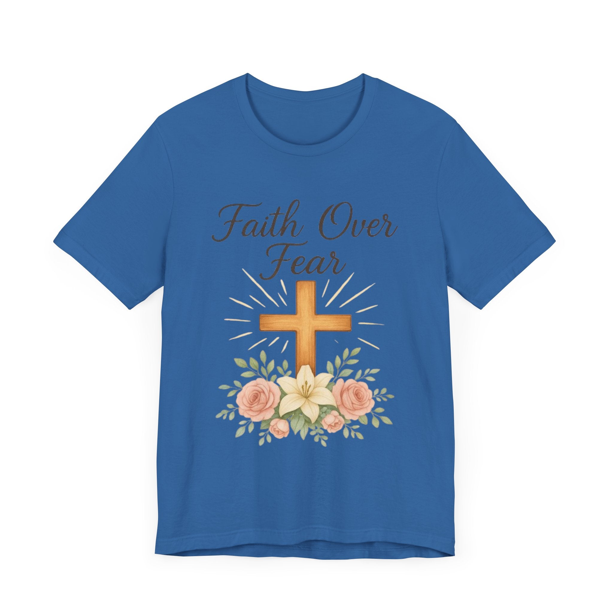 "Faith Over Fear" Inspirational T-Shirt, religious apparel