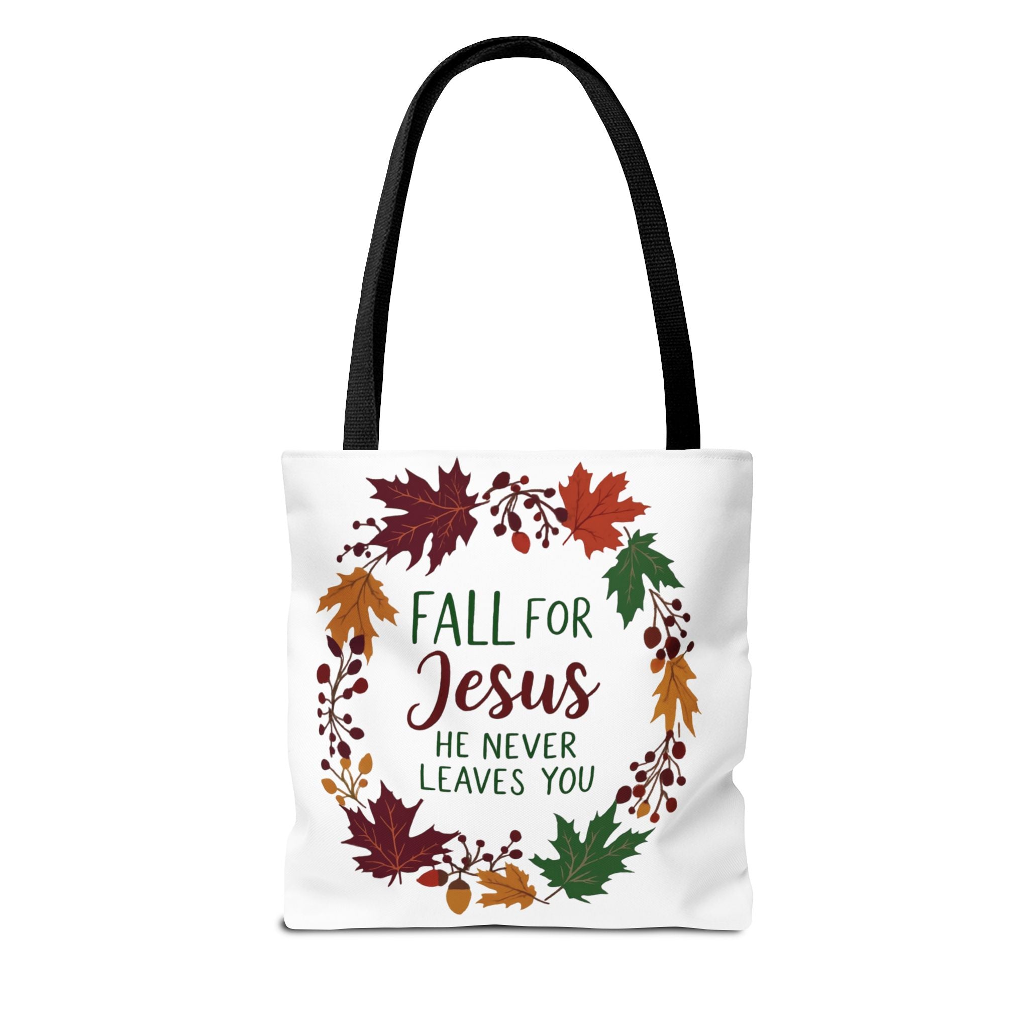 Fall for Jesus Tote Bag, Autumn Christian Gift, Inspirational Eco-Friendly Shopper, Harvest Season Accessory, Religious Everyday Use
