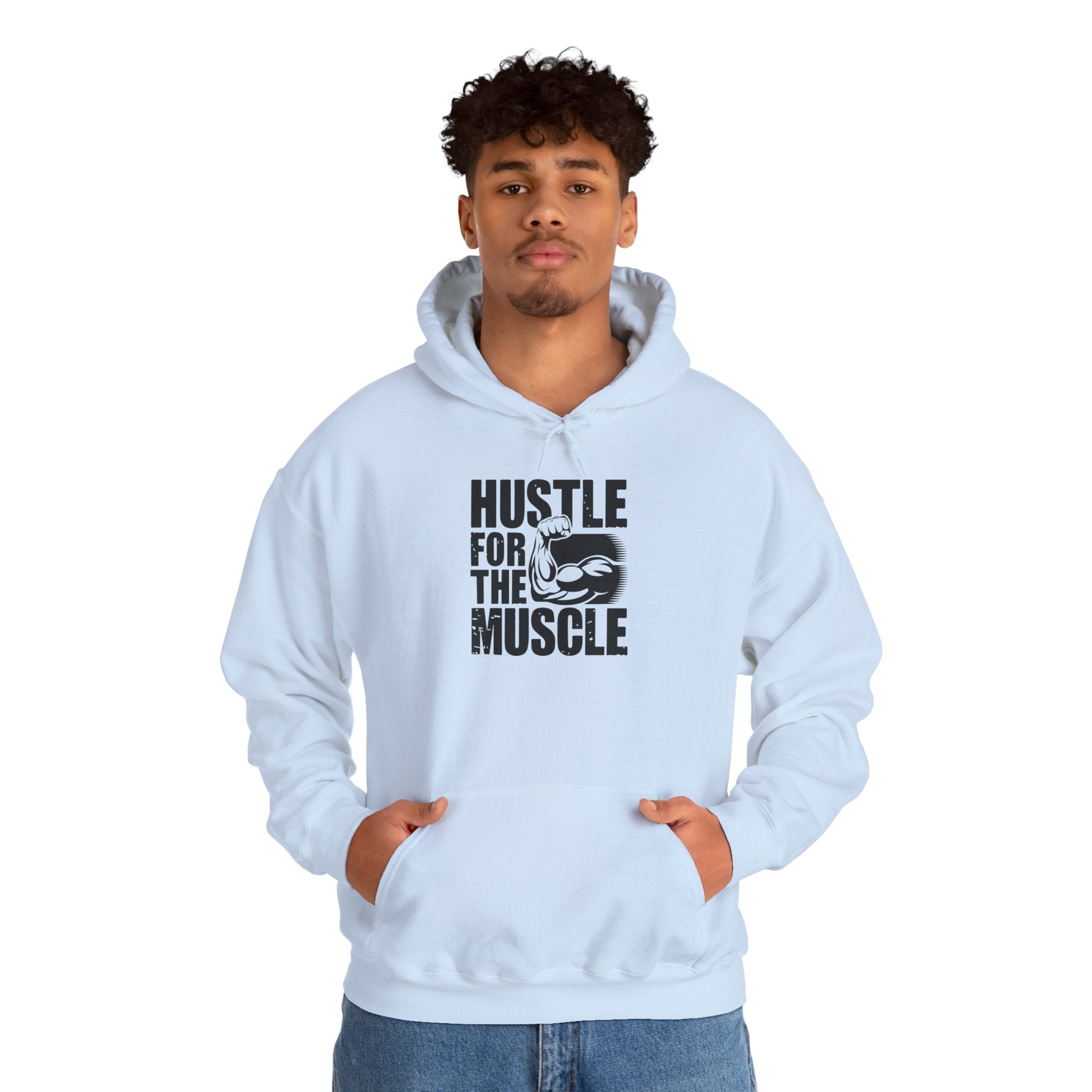 Hustle for the Muscle Sweatshirt - Unisex Heavy Blend™ Hoodie for Fitness Enthusiasts