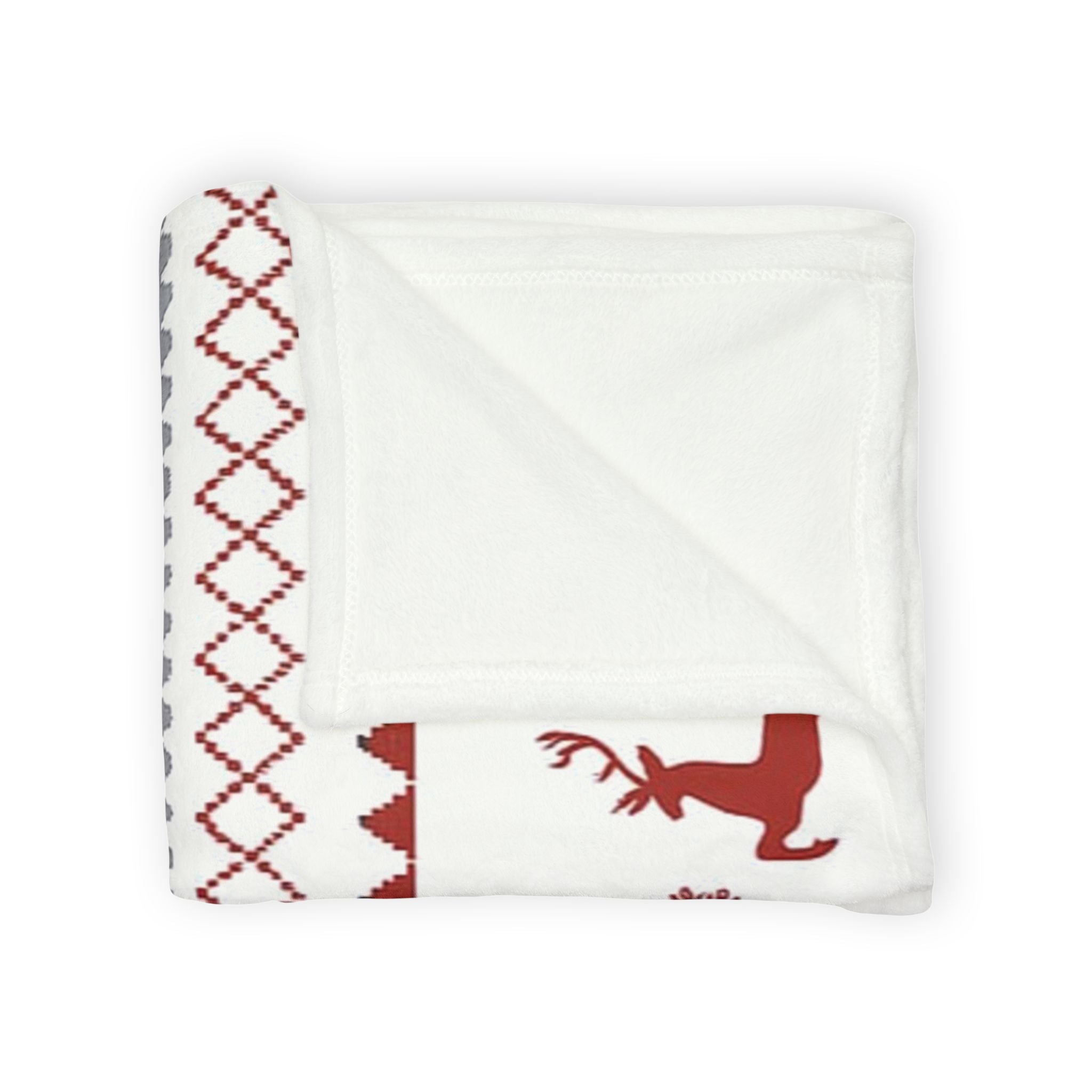Cozy Christmas Blanket, Holiday Decor, Winter Warmth, Reindeer Blanket, Gift for Him/Her, Soft Throw for Snuggling