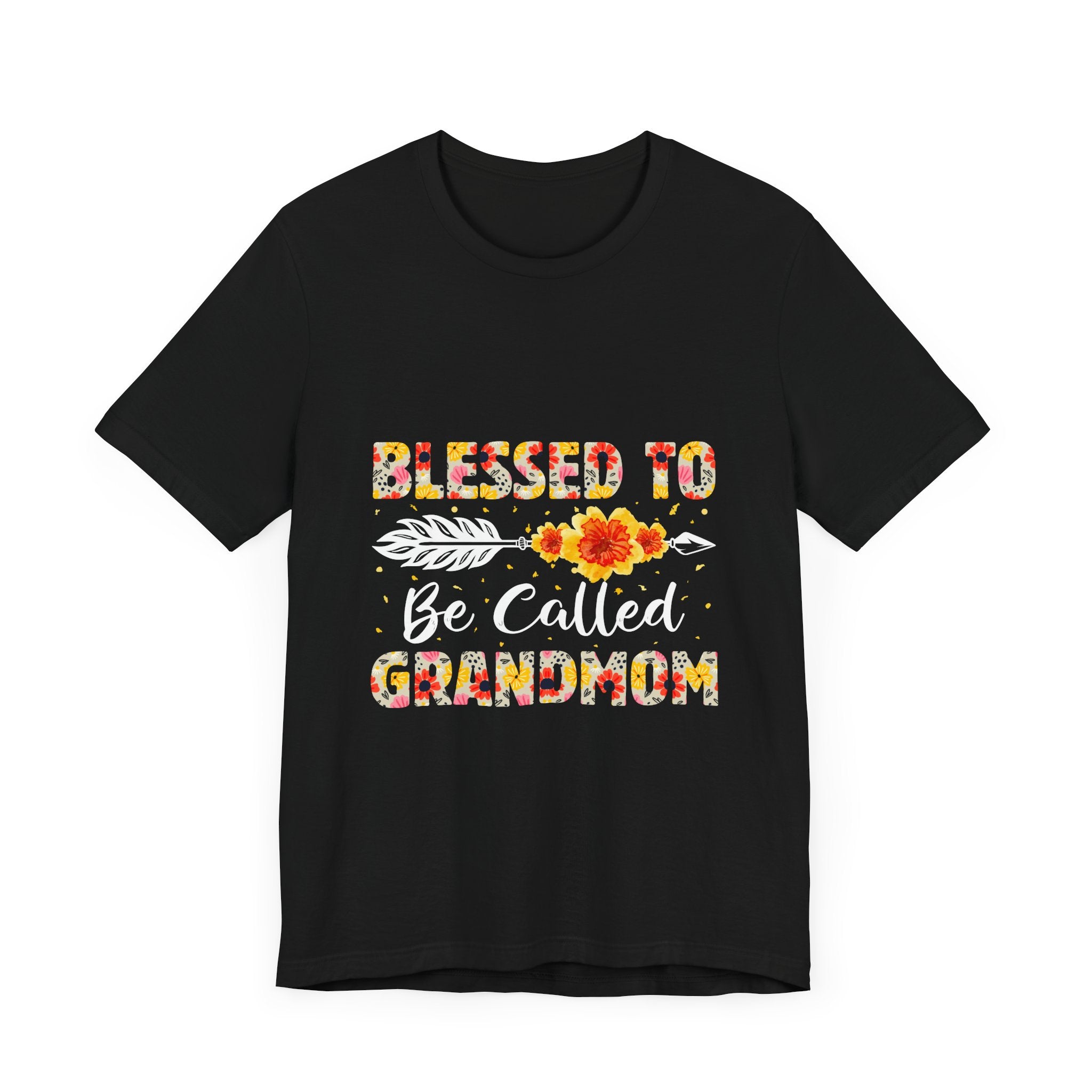 Blessed to Be Called Grandma T-Shirt - Floral Design for Grandmothers, Perfect Gift for Mother's Day