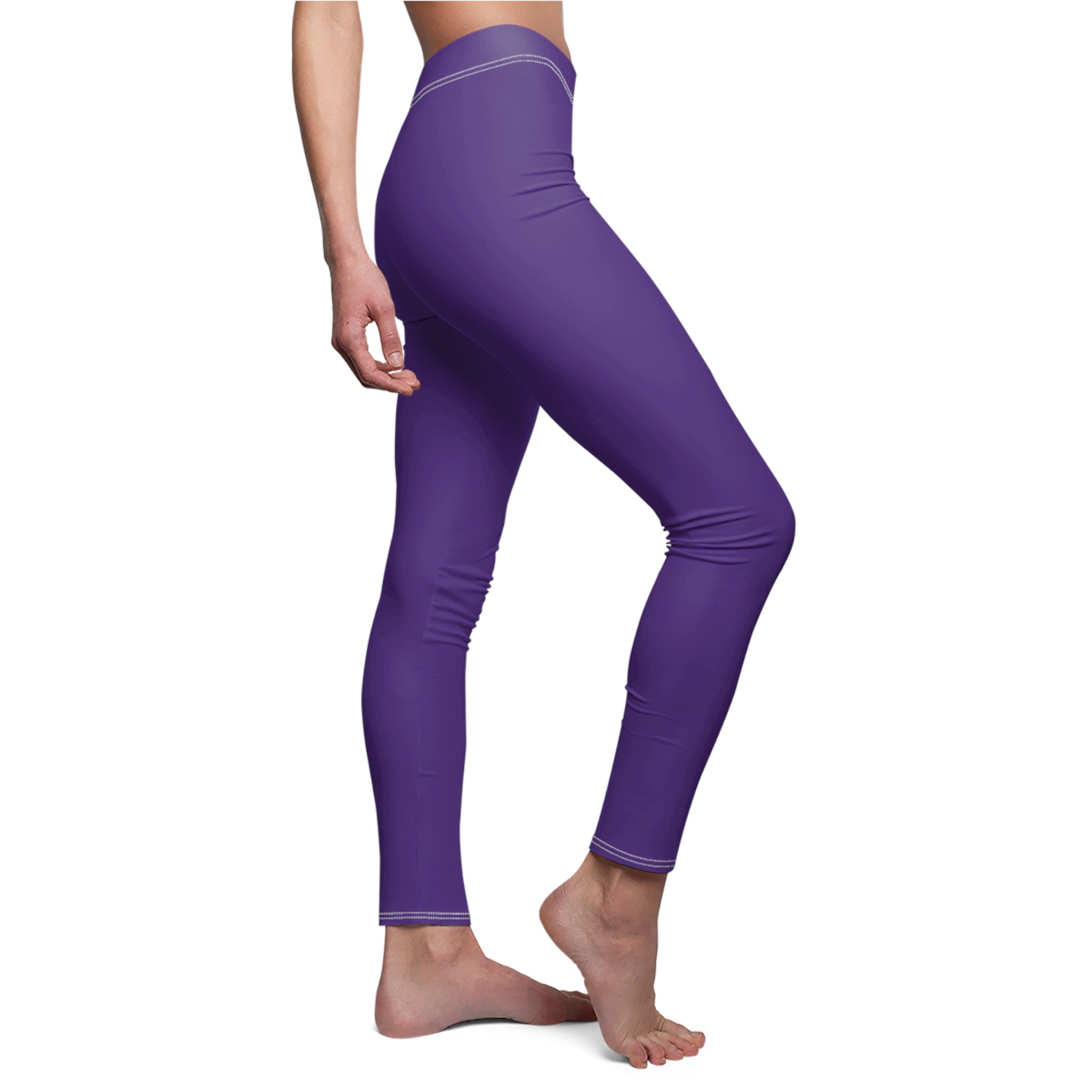 Purple Stylish Women's Casual Leggings, Trendy Activewear, Comfortable Yoga Pants, Perfect Gift for Fitness Lovers, Everyday Wear