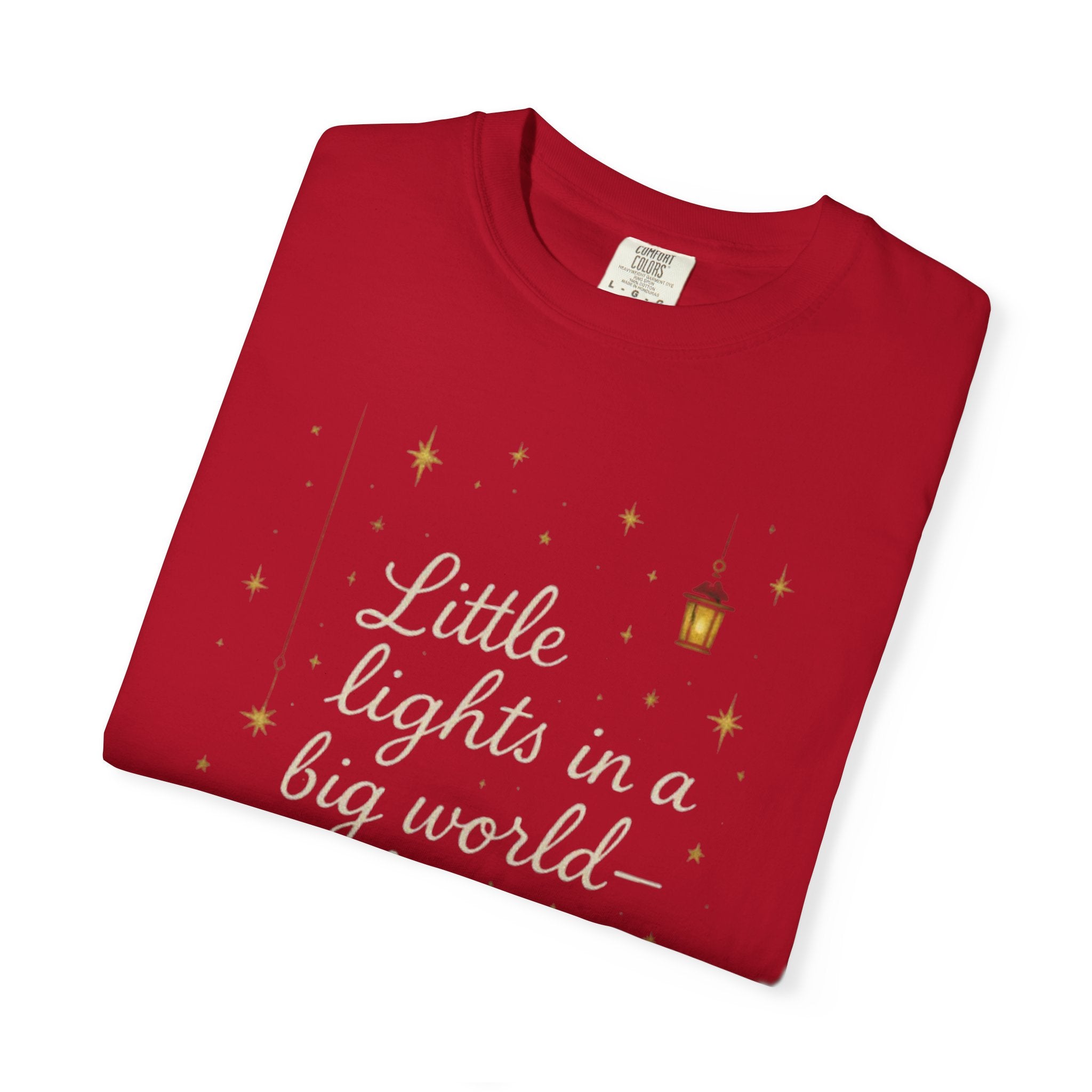 Inspirational Unisex T-shirt - "Little Lights in a Big World" - Faith-Based Apparel, Religious Gift, Everyday Wear, Comfortable Tee