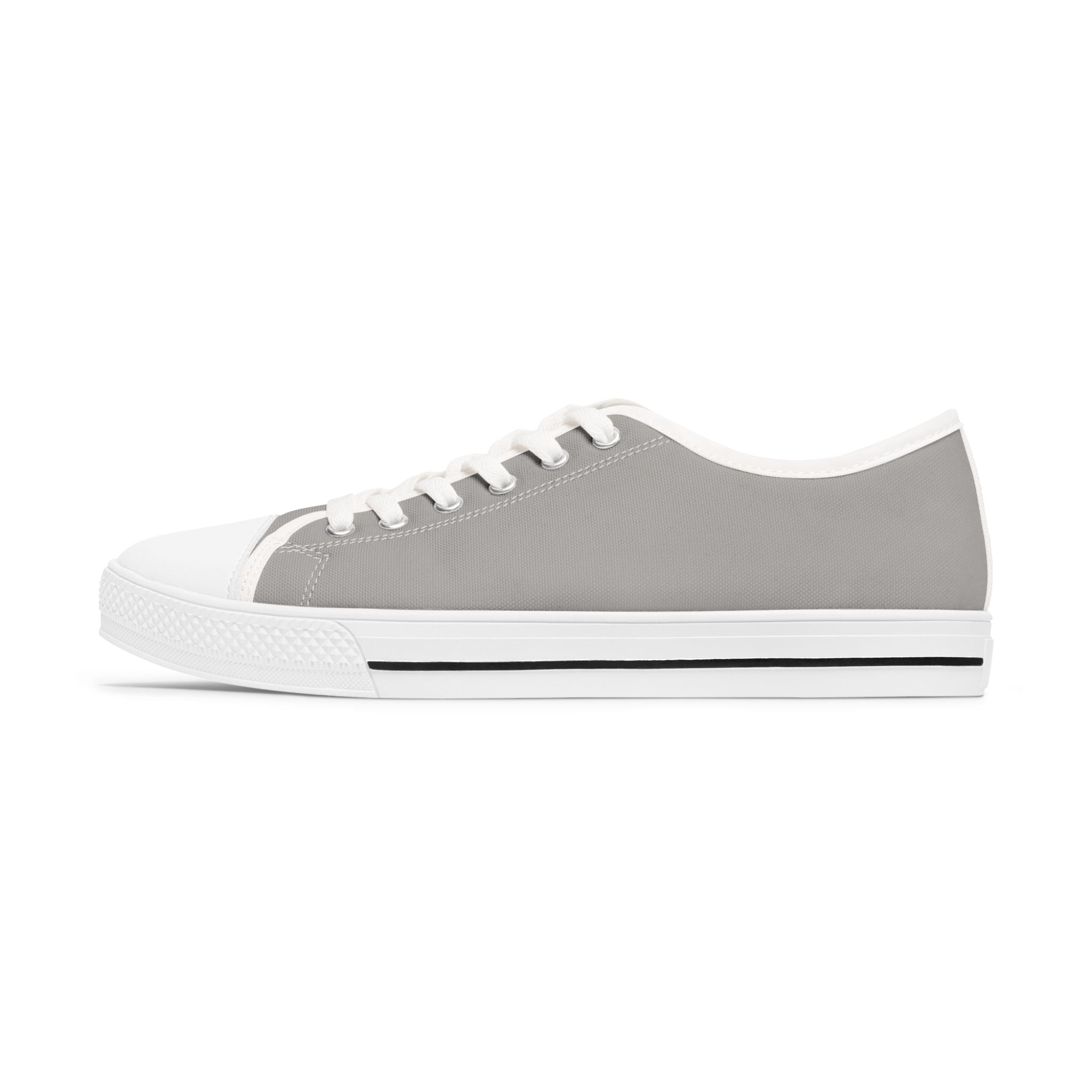 Grey Stylish Women's Low Top Sneakers **Progress over Perfection** - Casual, Comfortable, Everyday Wear, Perfect for Summer, Striped Sneakers, Trendy Footwear **Progress Over Perfection"