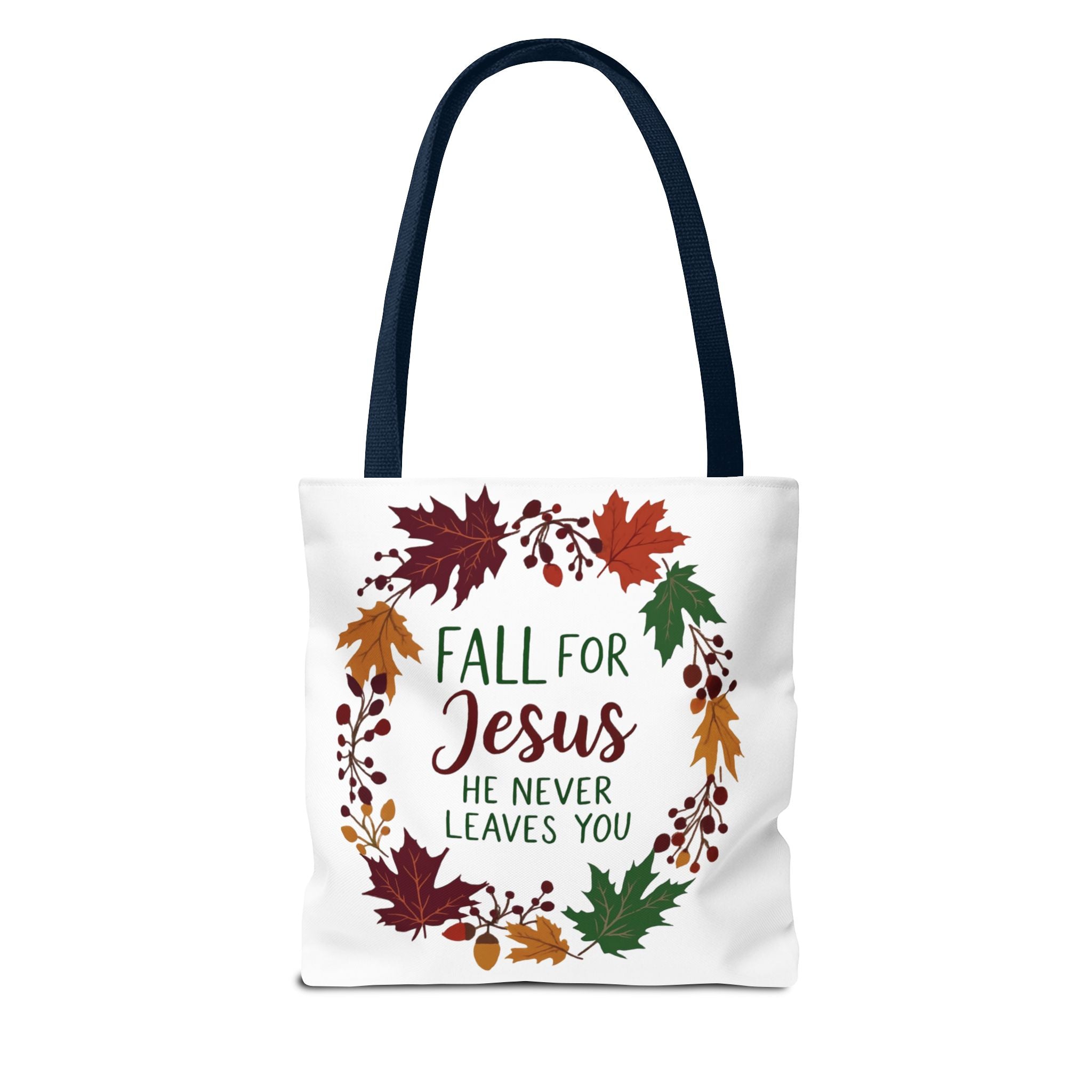 Fall for Jesus Tote Bag, Autumn Christian Gift, Inspirational Eco-Friendly Shopper, Harvest Season Accessory, Religious Everyday Use