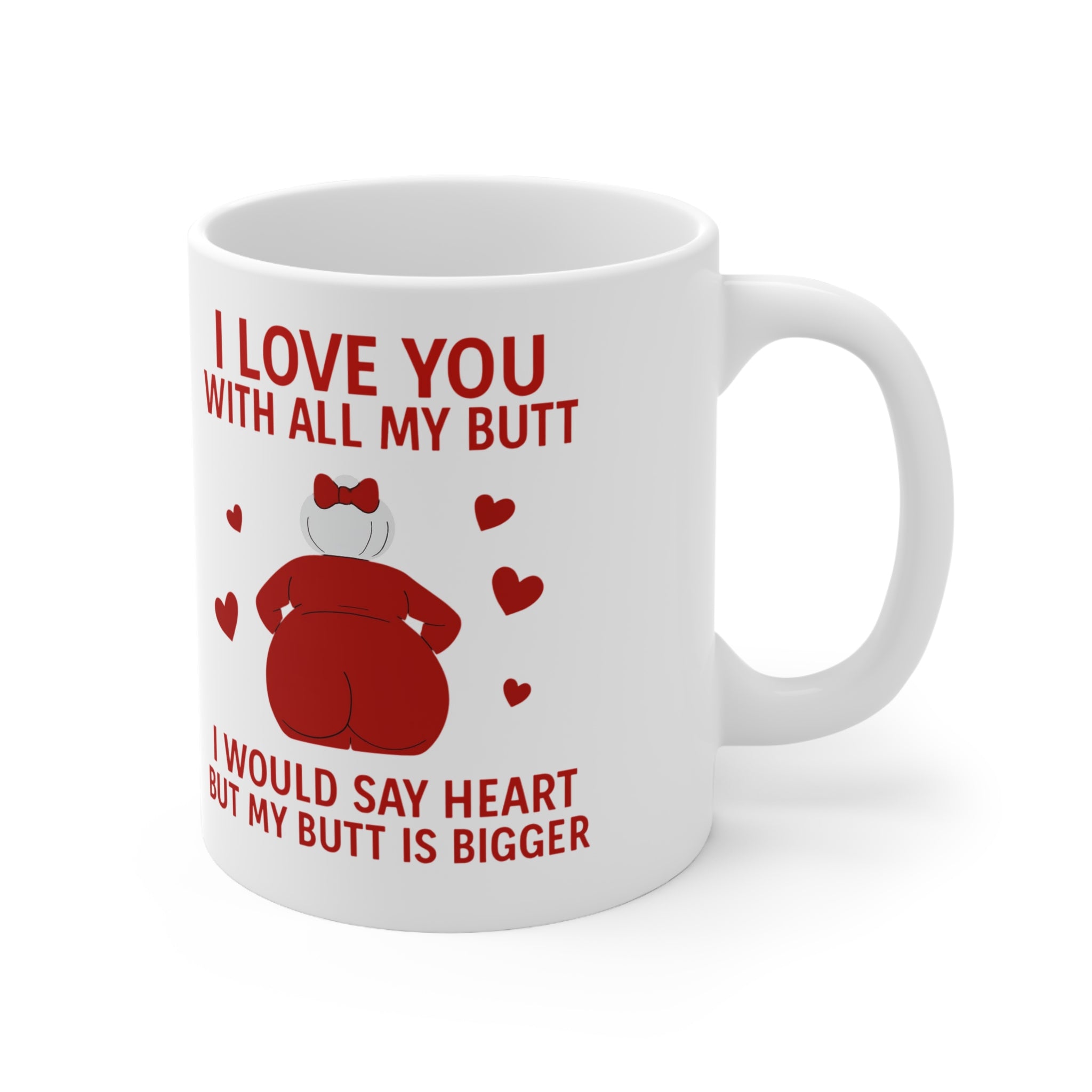 Funny Love Mug, Cute Gift for Couples, Valentine's Day, Heartwarming Coffee Cup, Quirky Gift Idea, Humor for Him or Her