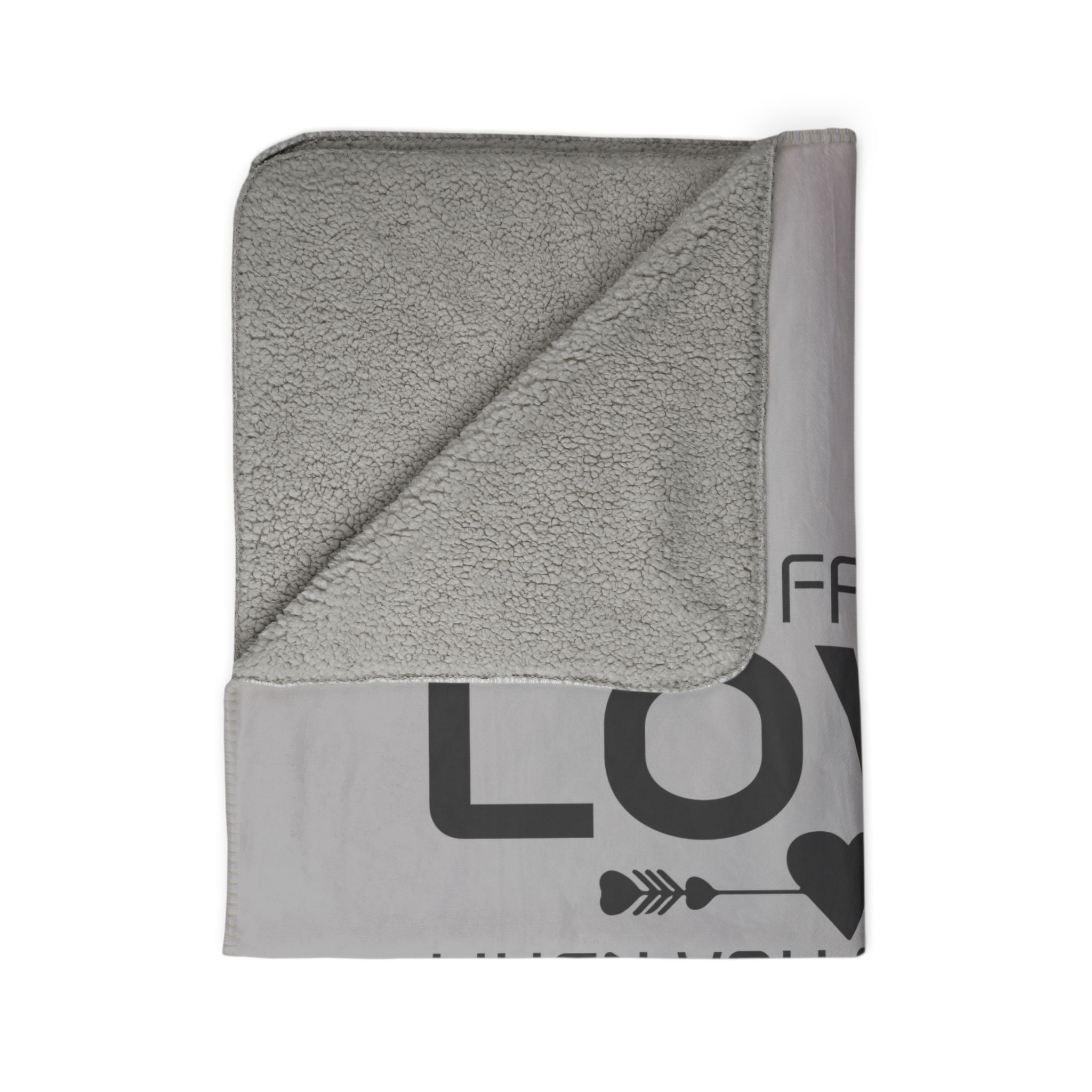 Cozy Fleece Sherpa Blanket - "Why Fall in Love When You Can Fall Asleep" - Perfect Gift for Romantic Evenings and Relaxation