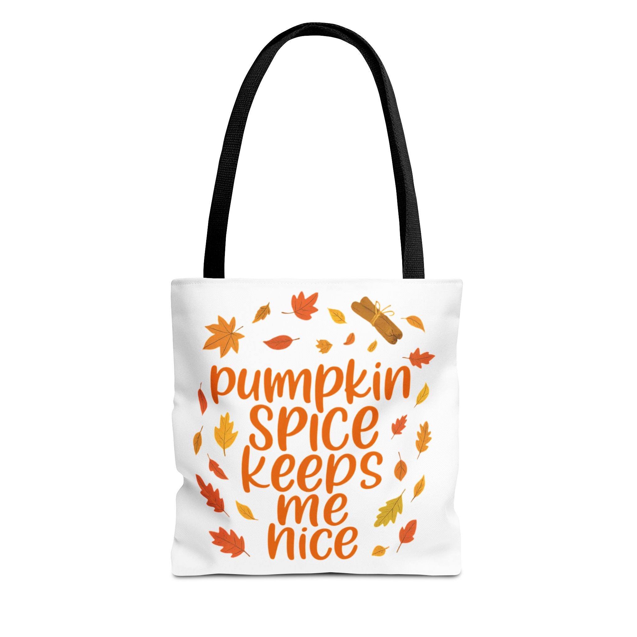 Autumn Vibes Tote Bag, Pumpkin Spice Fall Tote, Gift for Coffee Lovers, Seasonal Shopping Bag, Fall Decor Accessory